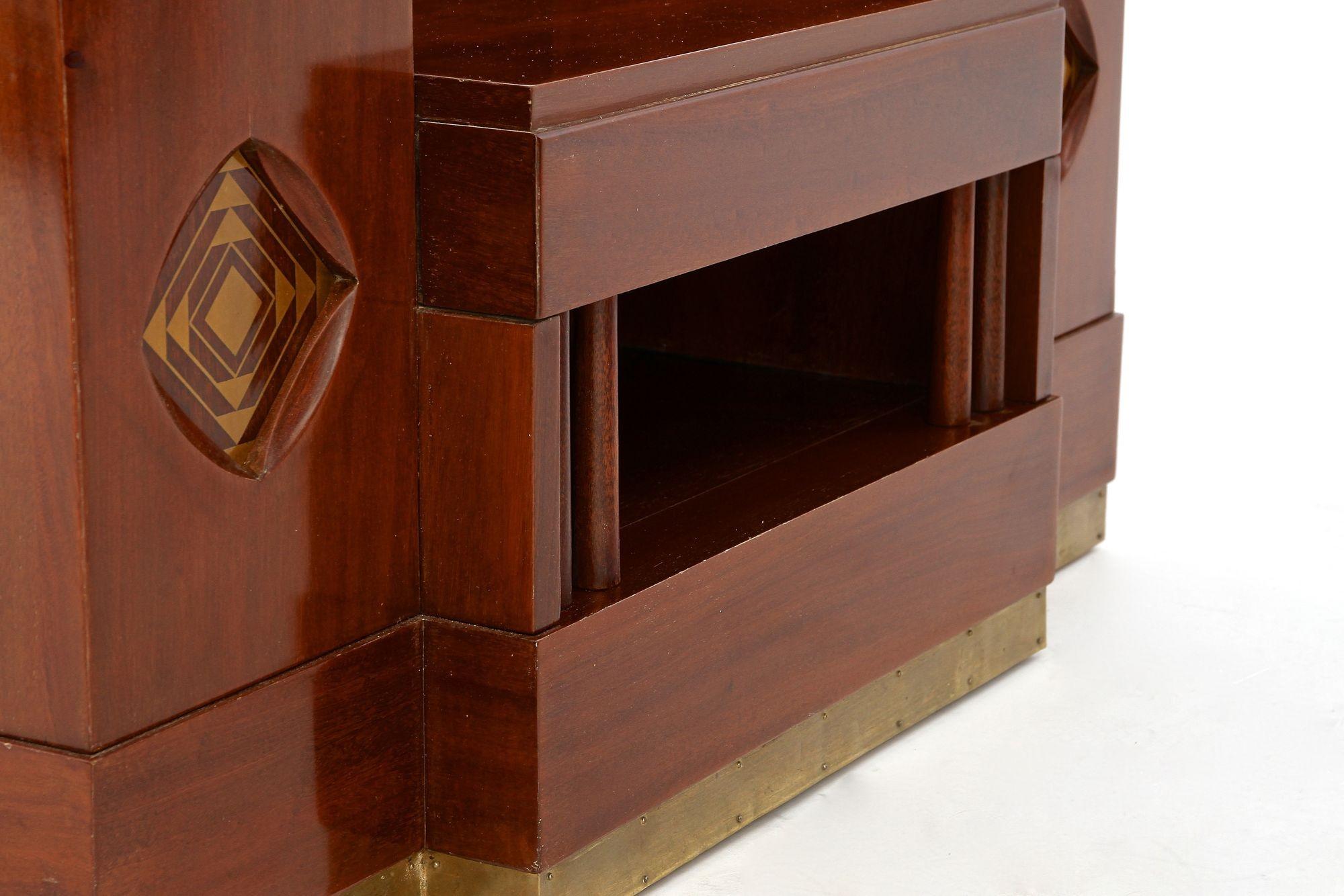 Consolle con specchio in mogano Art Nouveau del XX secolo di J. & J. Hermann, AT 1905 ca. in vendita 12