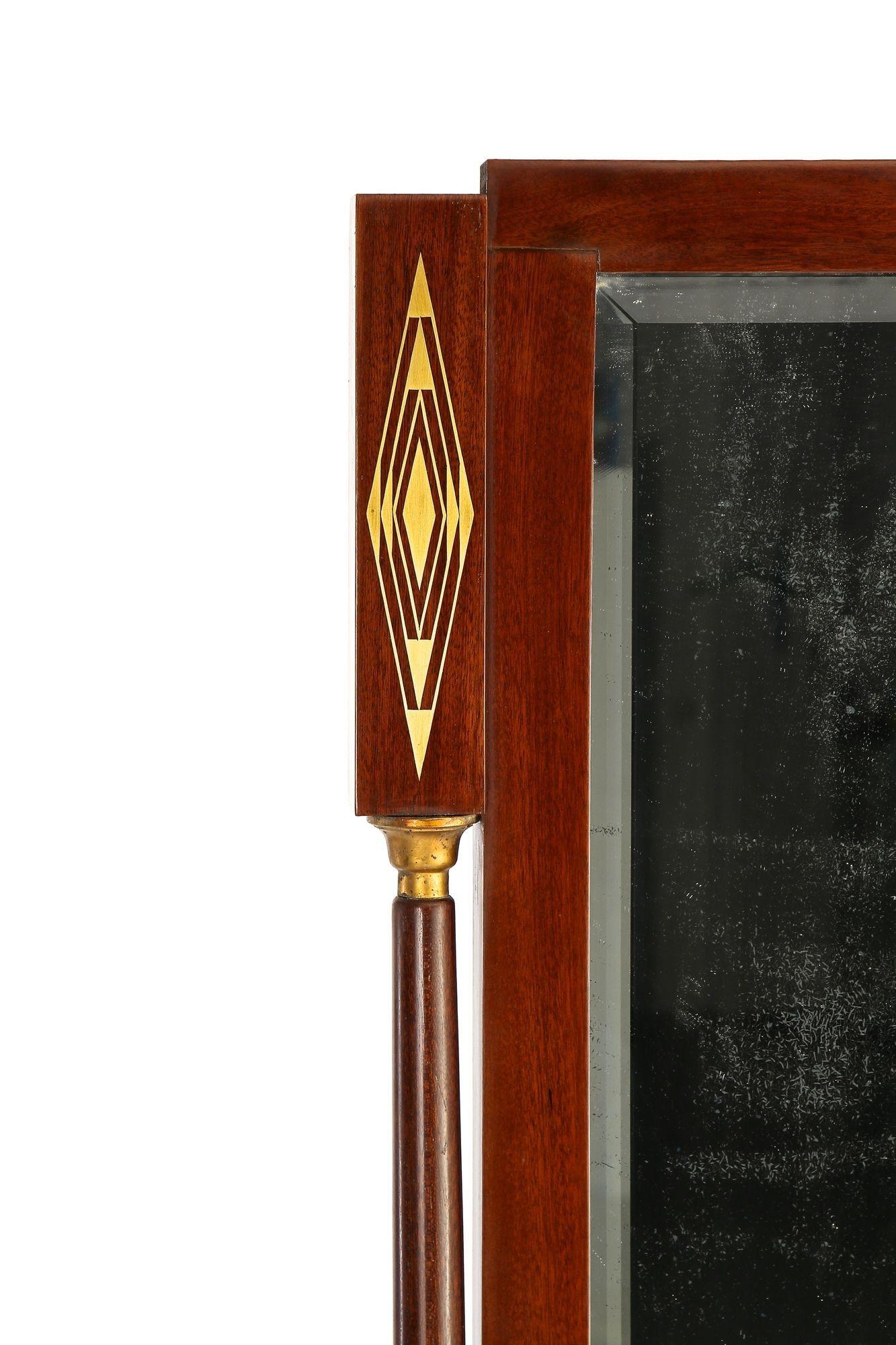 Consolle con specchio in mogano Art Nouveau del XX secolo di J. & J. Hermann, AT 1905 ca. in vendita 1