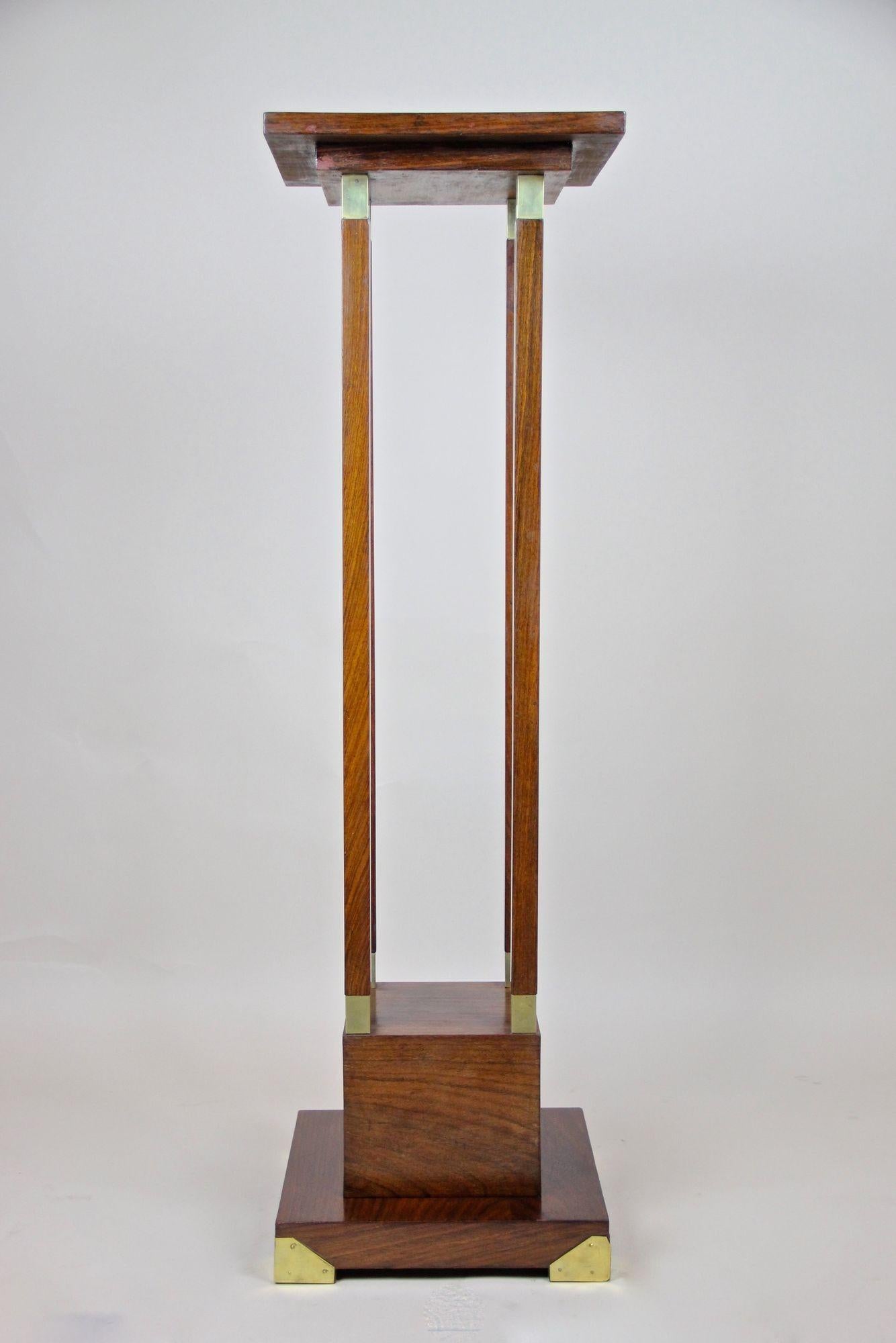 Pedestal de palisandro Art Nouveau del siglo XX, Austria, hacia 1900 en venta 4