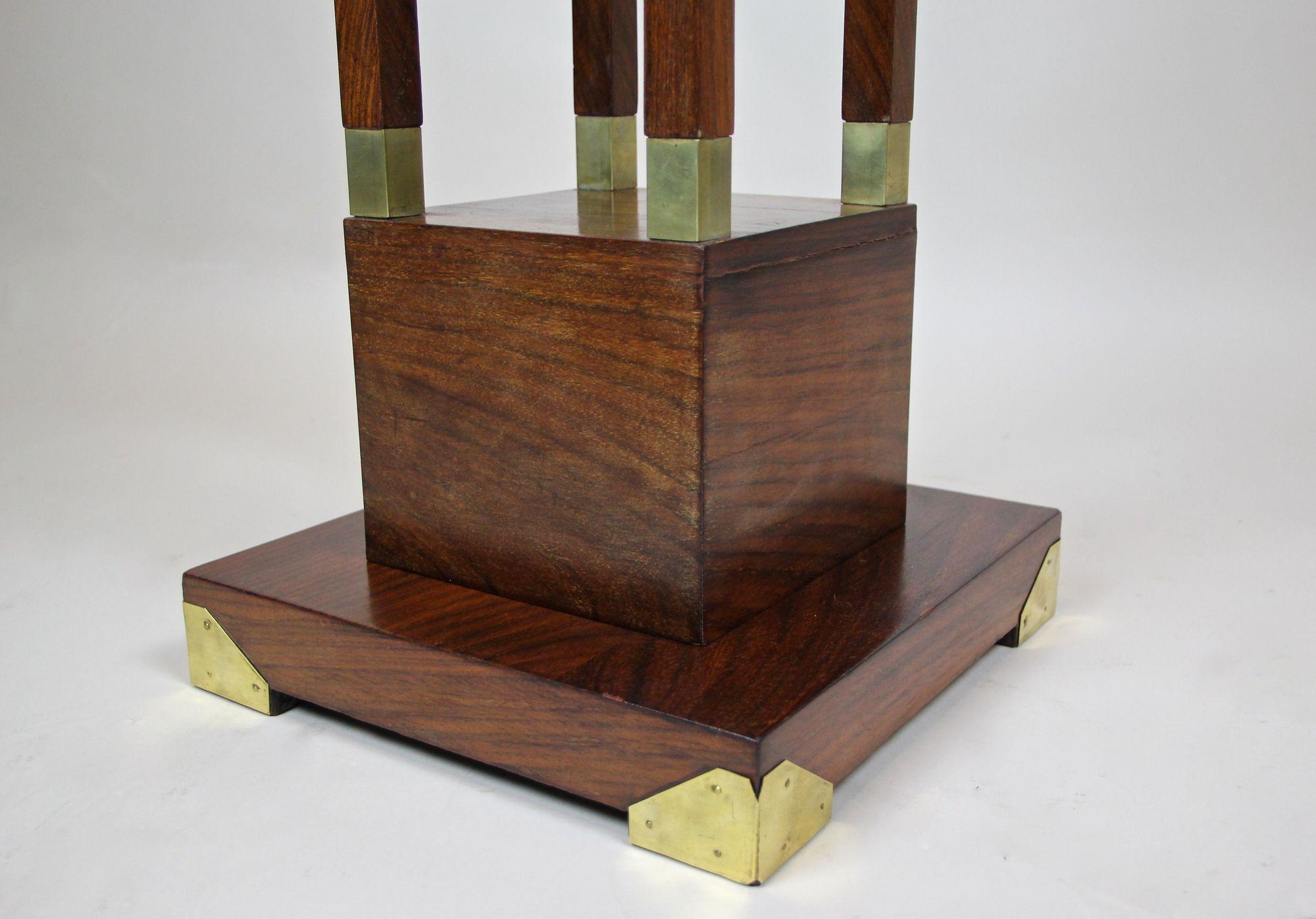 Pedestal de palisandro Art Nouveau del siglo XX, Austria, hacia 1900 en venta 8