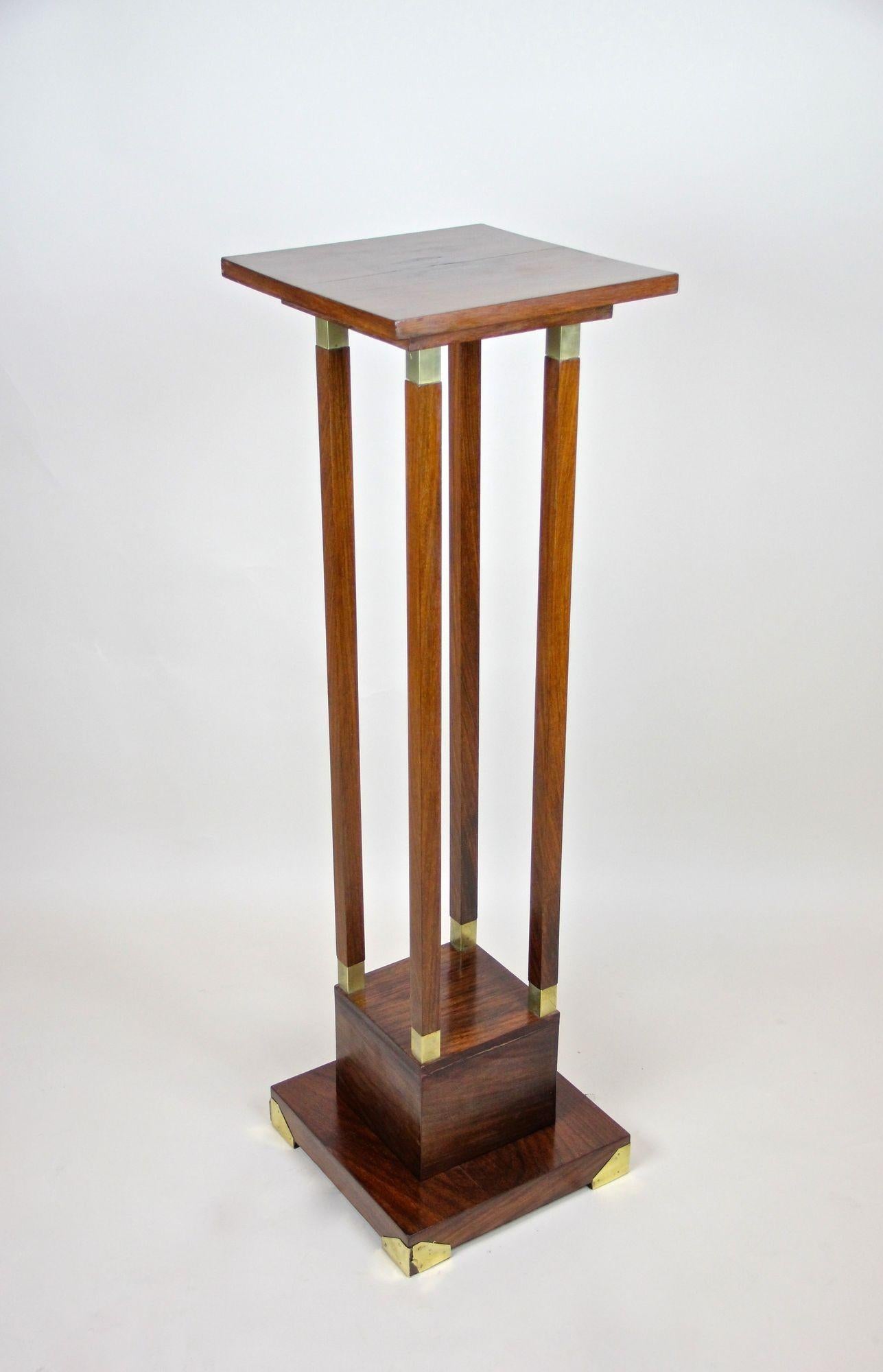 Pedestal de palisandro Art Nouveau del siglo XX, Austria, hacia 1900 Chapado en venta