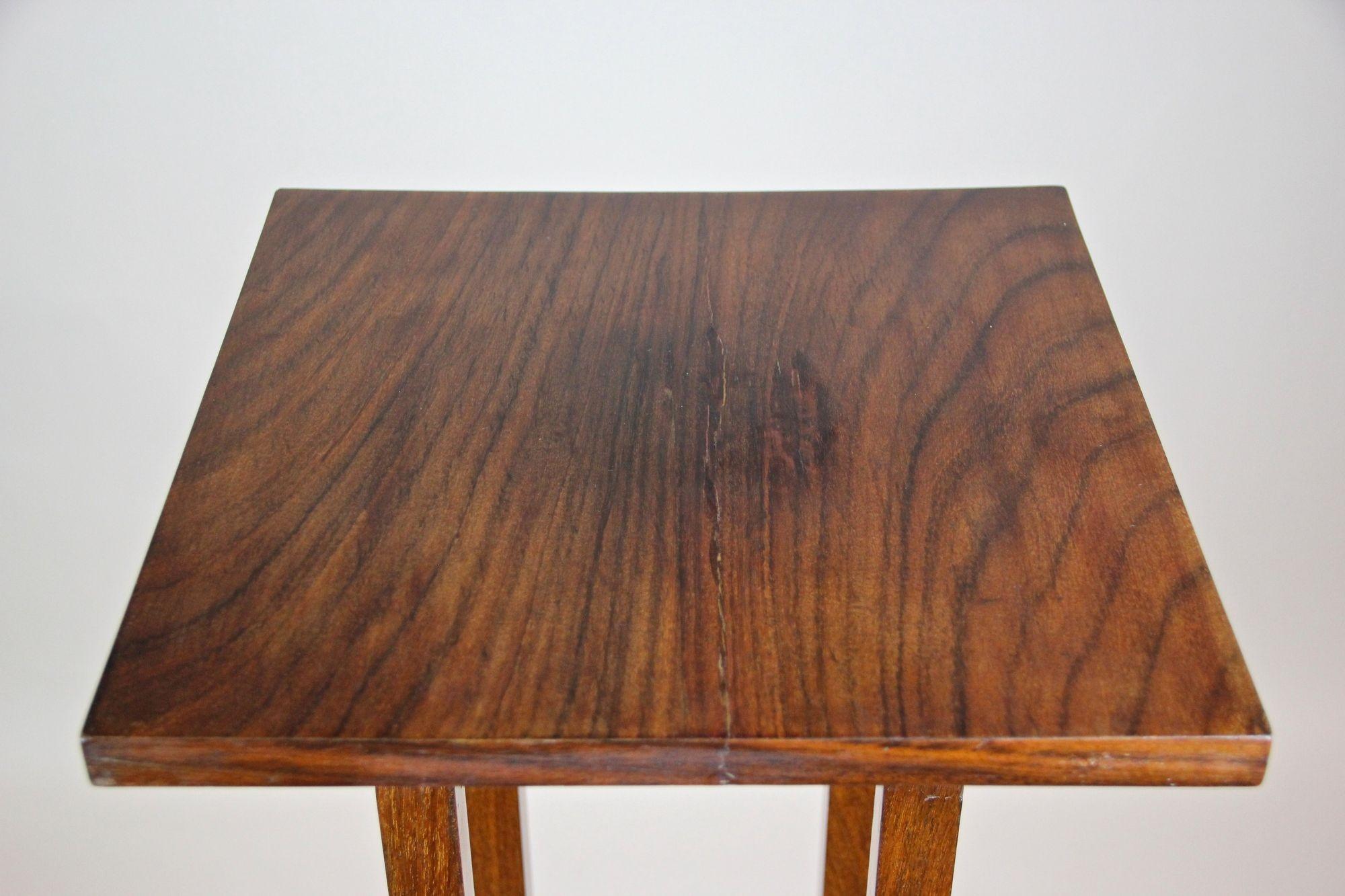 Pedestal de palisandro Art Nouveau del siglo XX, Austria, hacia 1900 en venta 3