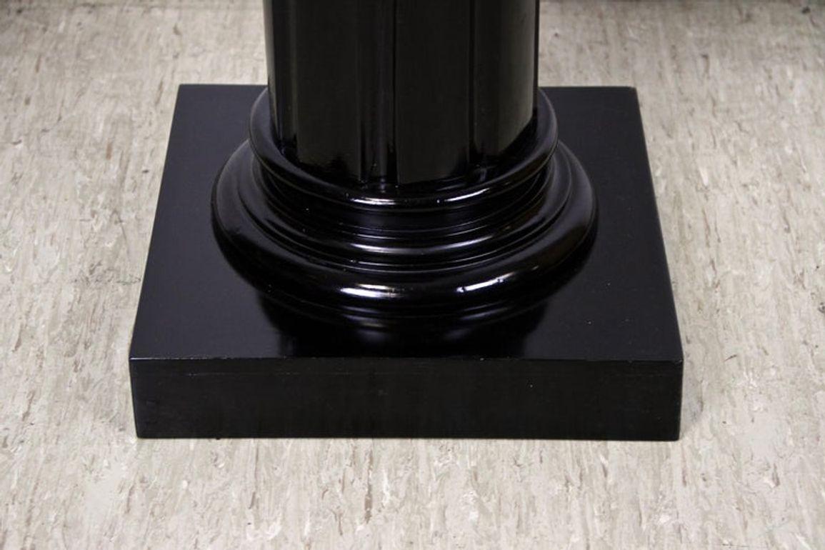 Ebonized 20th Century Art Nouveau Pedestal or Column, ebonized /handcarved, AT ca. 1900 For Sale
