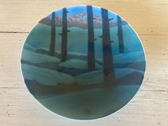 Jugendstilteller des 20. Jahrhunderts von Rorstrand, entworfen von Nils Emil Lundstrom