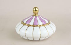 20th Century Art Nouveau Porcelain Box With Lid, Bohemia ca. 1920