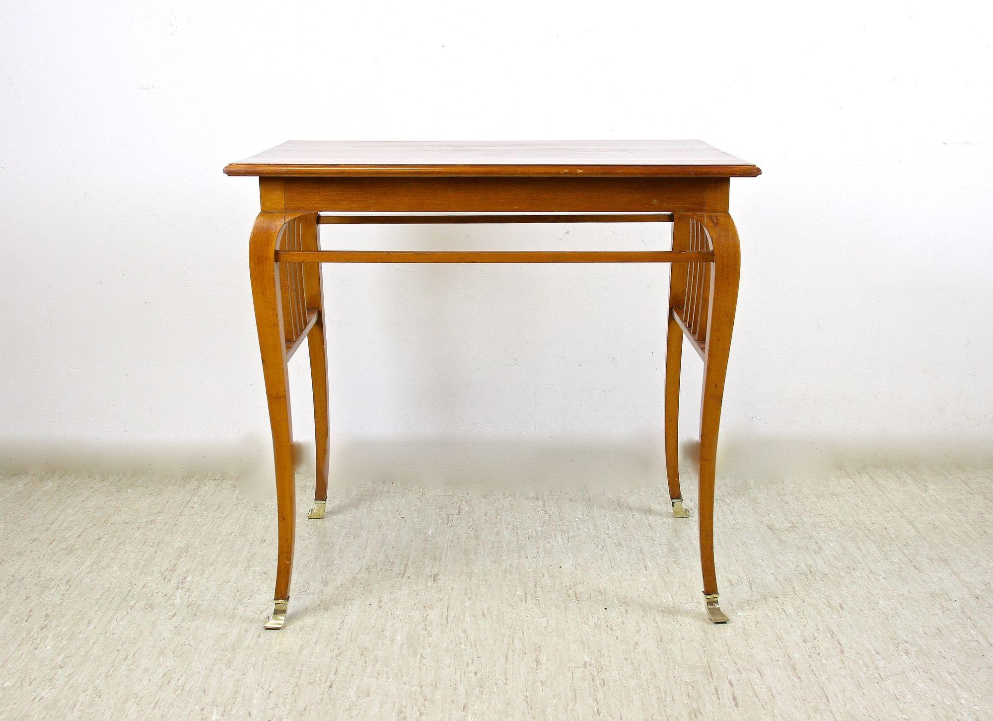 Suite de salon Art nouveau du XXe siècle avec éléments en laiton, Autriche vers 1910 en vente 11