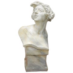 20th Century Art Nouveau Sculpture in Clay