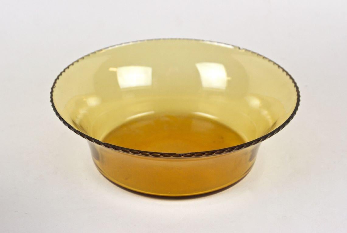 Panier en argent Art Nouveau du 20ème siècle avec bol en verre ambré, vers 1900 en vente 2