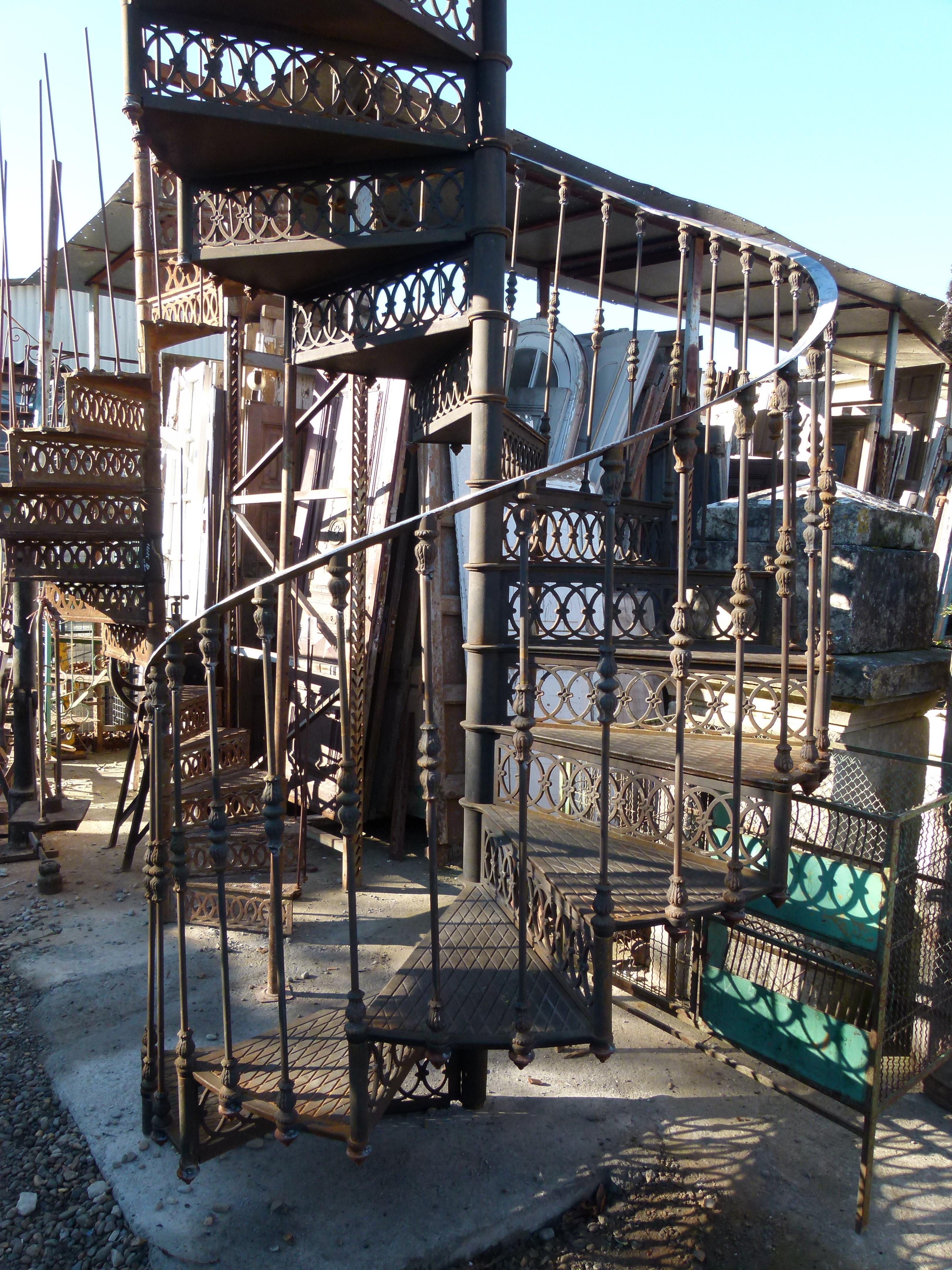 wrought iron spiral staircase