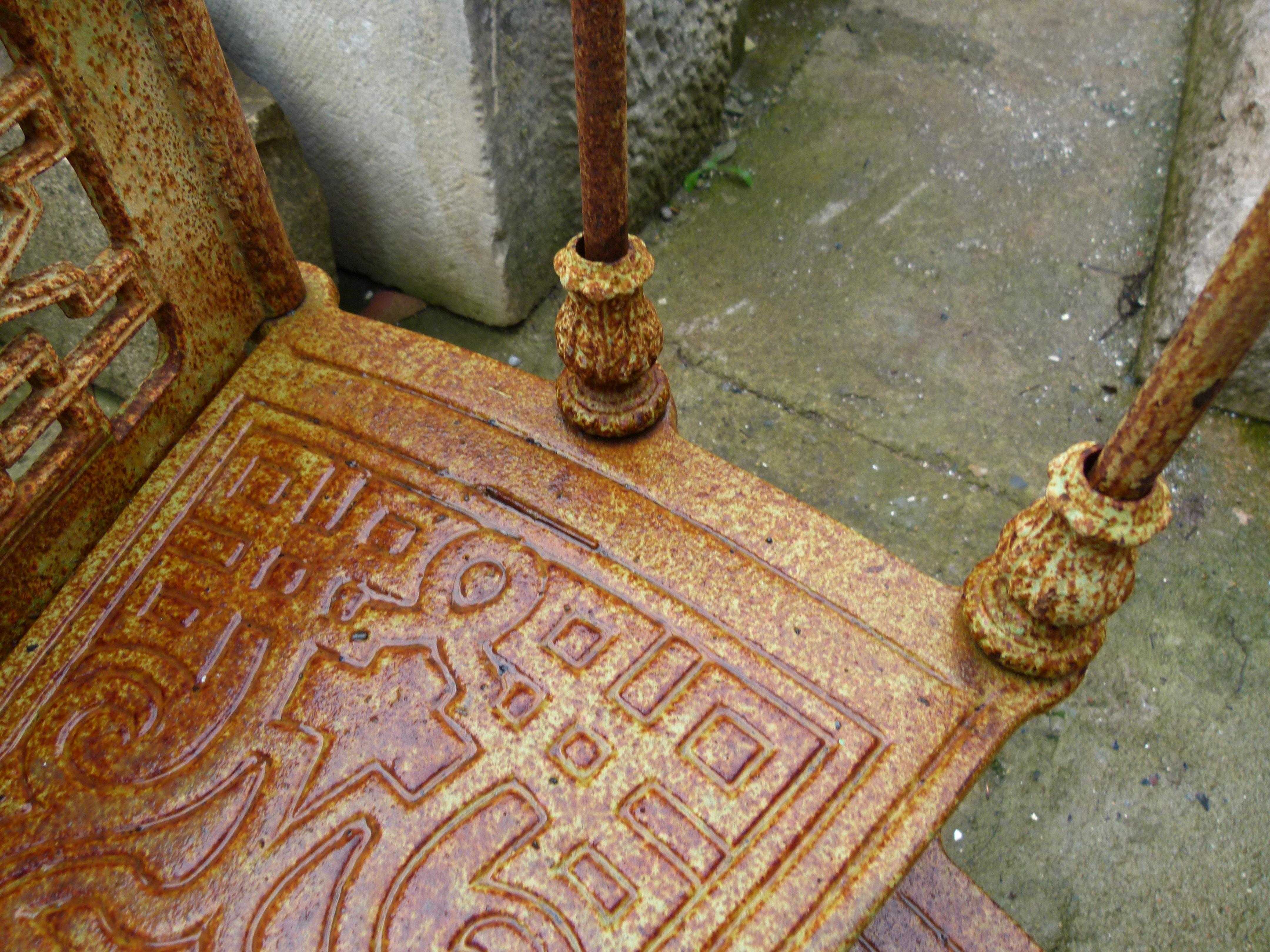 20th Century Art Nouveau Style Iron Spiral Staircase 2