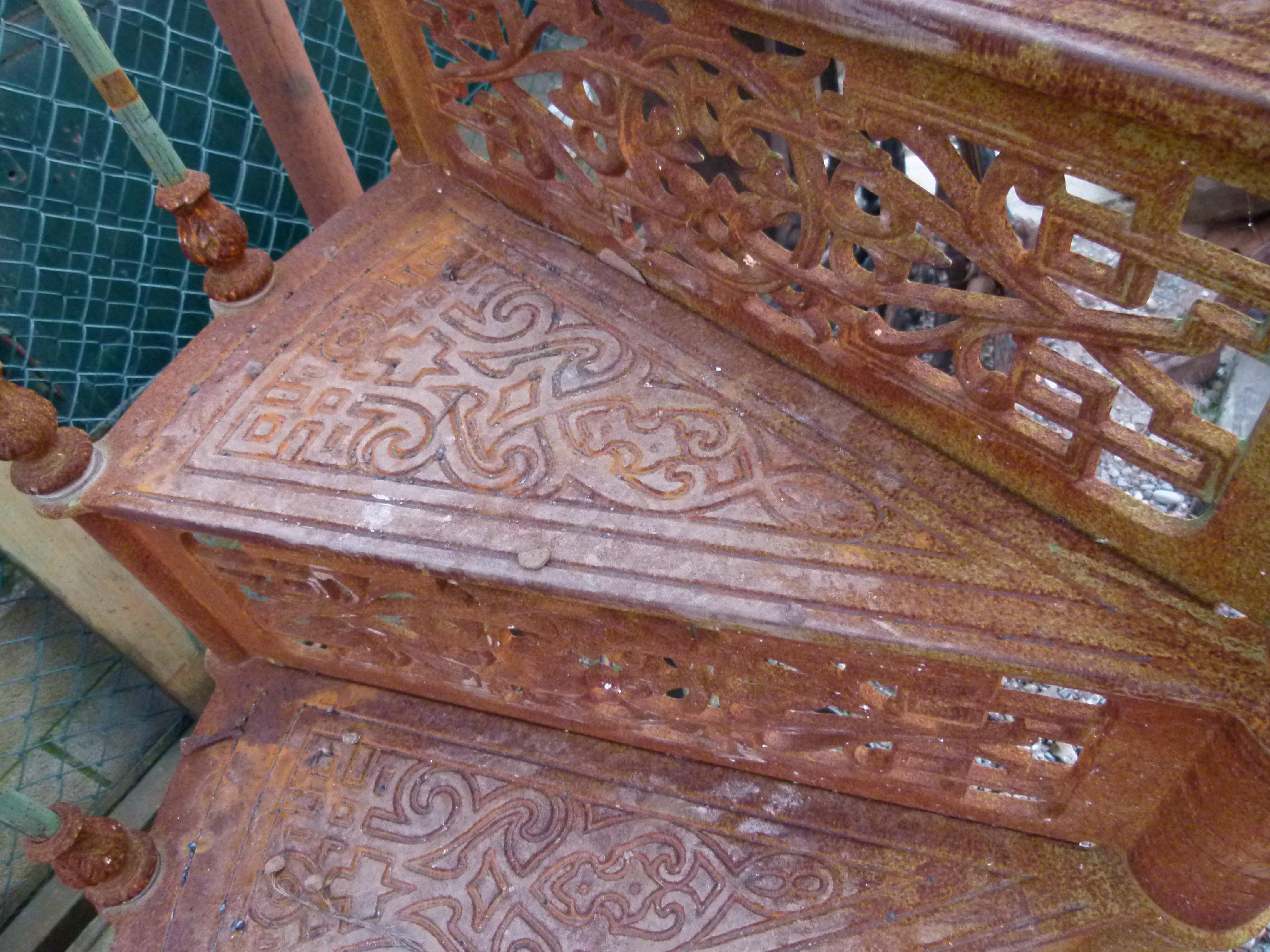 Spanish 20th Century Art Nouveau Style Iron Spiral Staircase