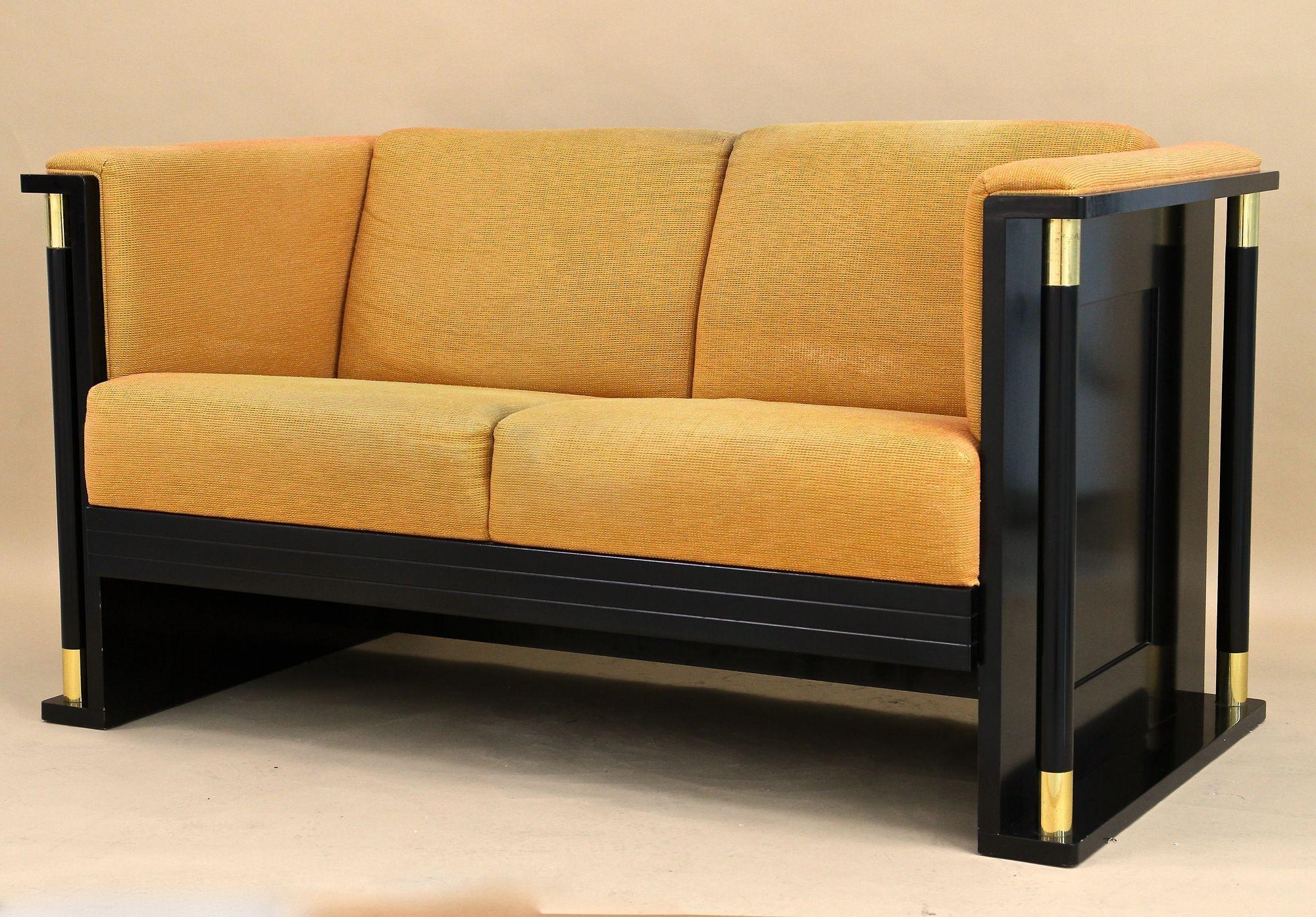 Canapé à deux places Art nouveau du 20e siècle, École de J. Hoffmann, AT vers 1910 en vente 5