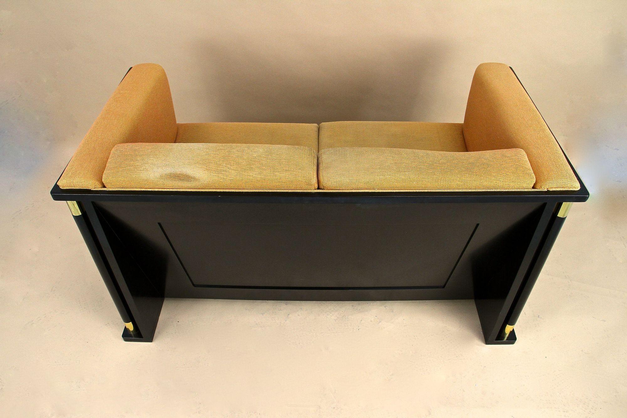 Canapé à deux places Art nouveau du 20e siècle, École de J. Hoffmann, AT vers 1910 en vente 7