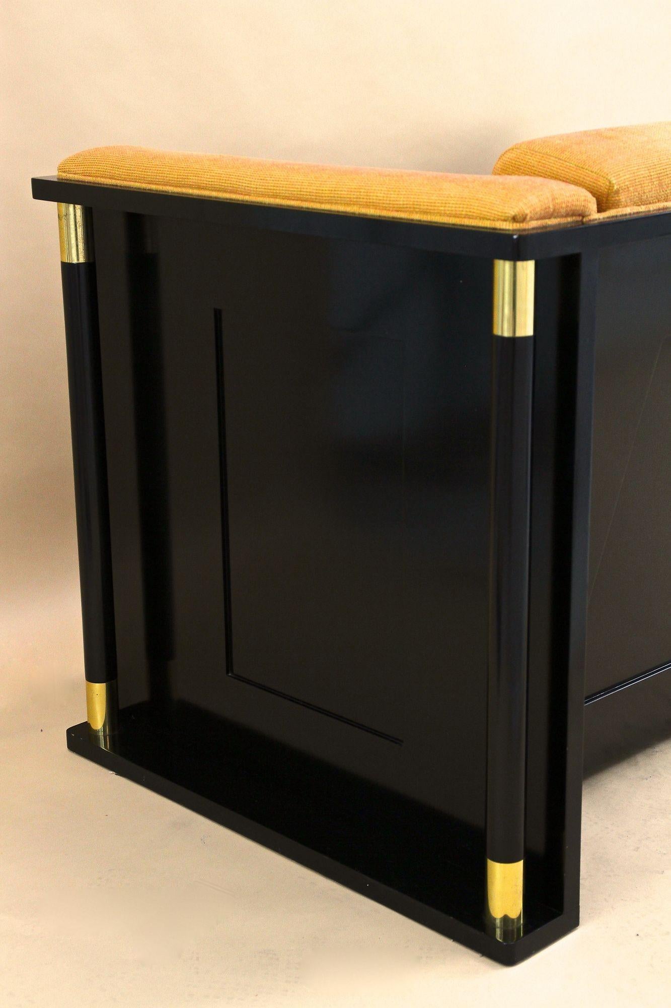 Canapé à deux places Art nouveau du 20e siècle, École de J. Hoffmann, AT vers 1910 en vente 9