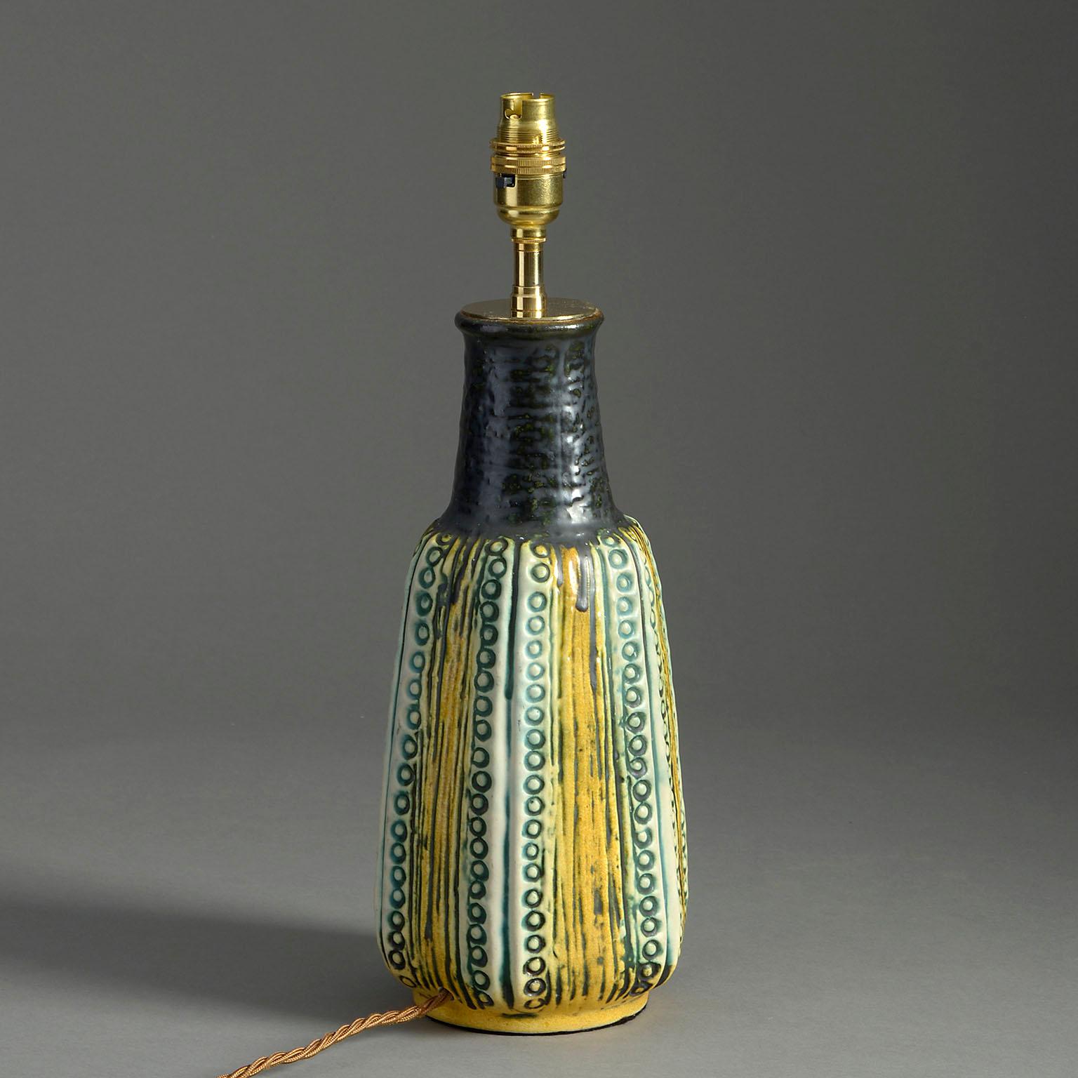 French 20th Century Art Vase Lamp