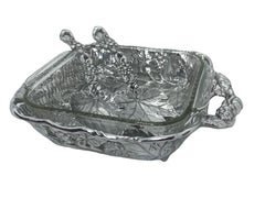 20th Century Arthur Court Grape Pyrex Serving Tray & Grape Salad Servers