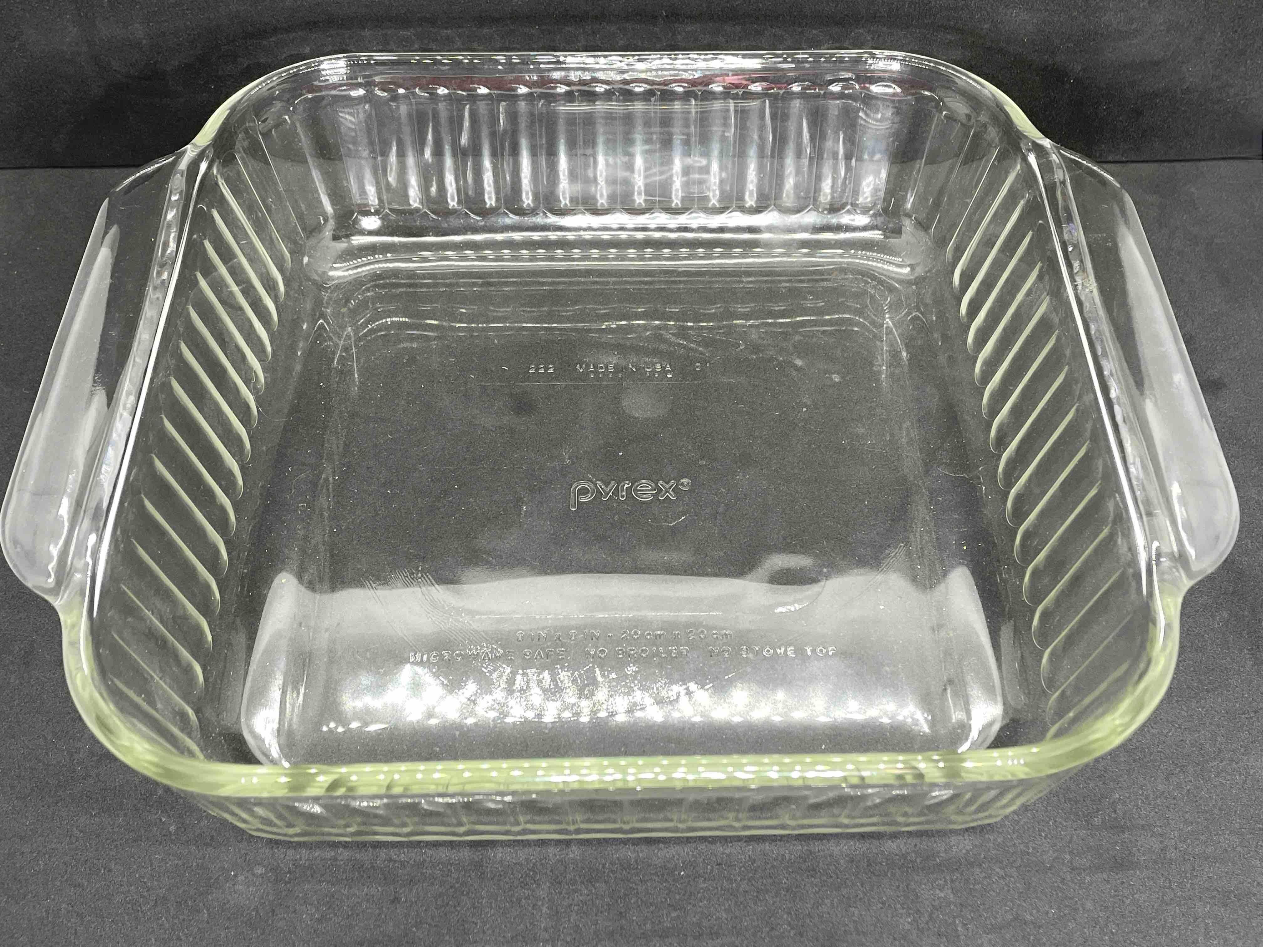 Glass 20th Century Arthur Court Grape Pyrex Serving Tray & Grape Salad Servers For Sale