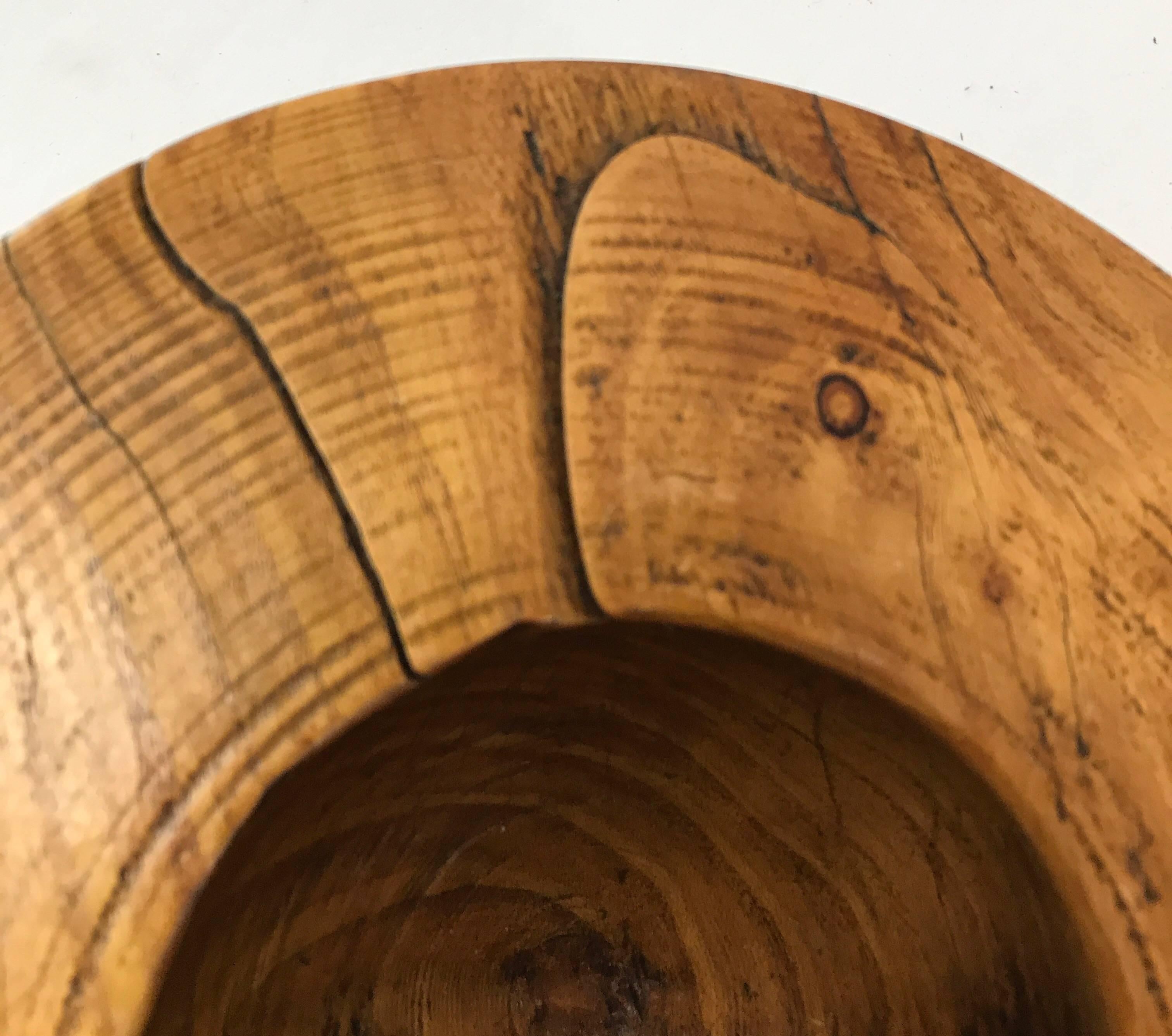 20th Century Artist-Made Burl Wood Bowl 2