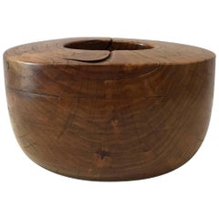 20th Century Artist-Made Burl Wood Bowl