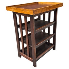 20th Century Arts and Crafts Oak Four Tier Etagere Side Table