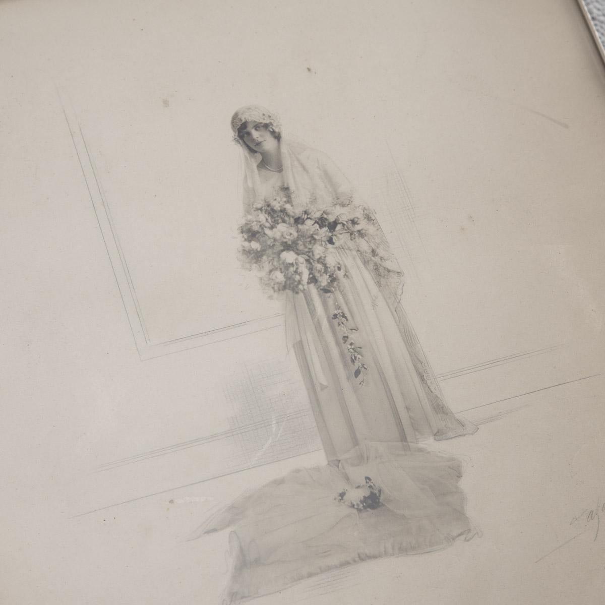 Gran marco de fotos de plata maciza Arts & Crafts del siglo XX, c.1907 Silver en venta