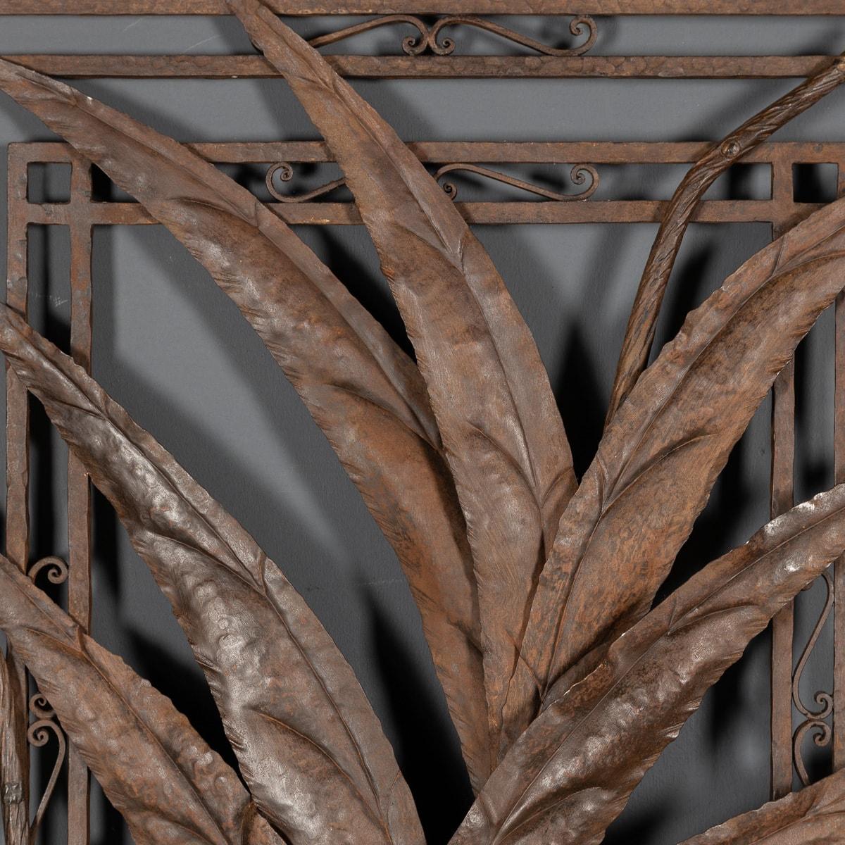 20th Century Arts & Crafts Style Bronzed Wrought Iron Panels, c.1920 7