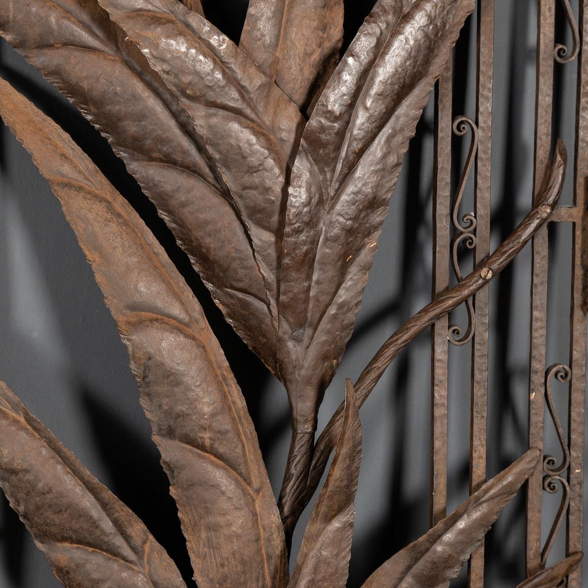 20th Century Arts & Crafts Style Bronzed Wrought Iron Panels, c.1920 10