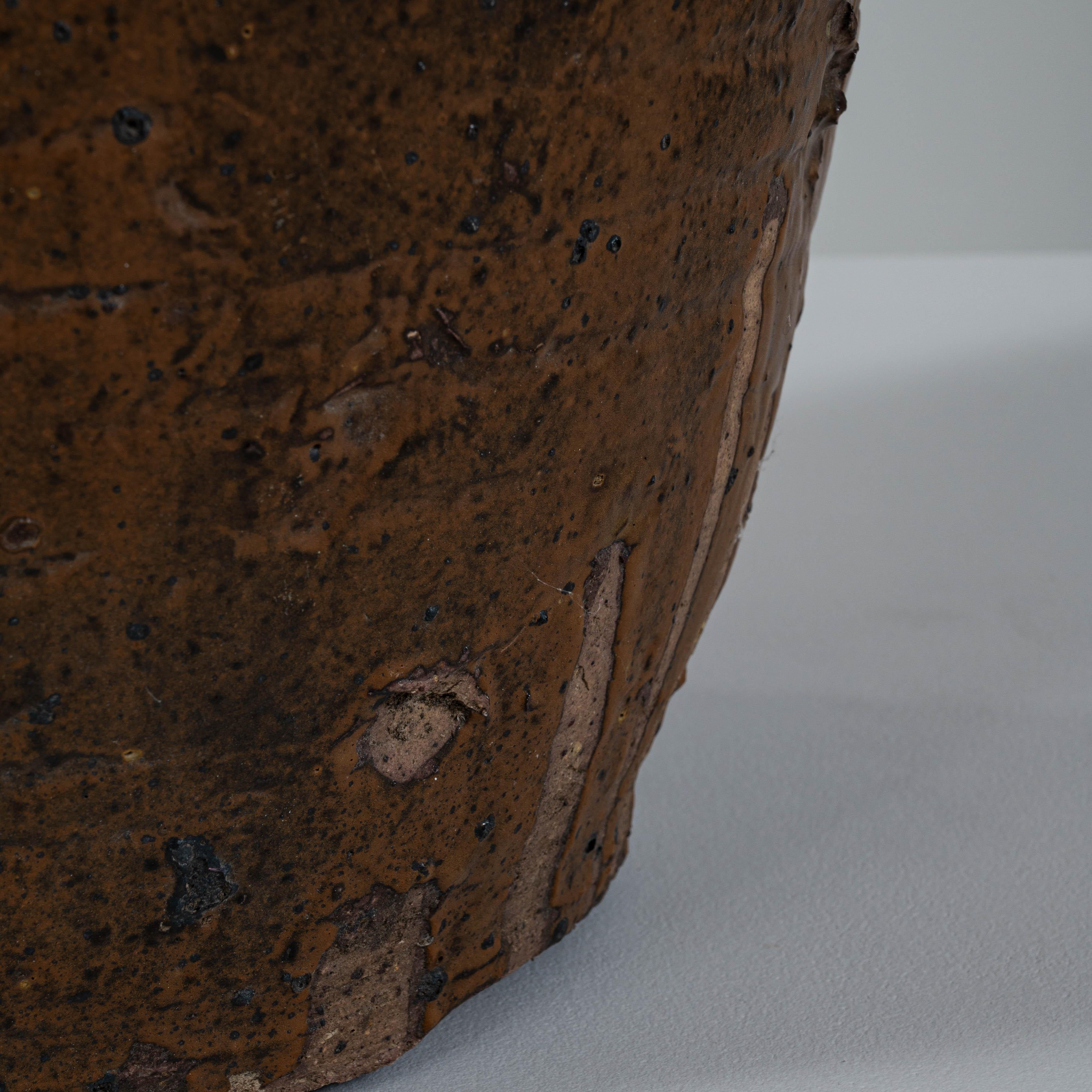 20th Century Asian Glazed Jug Ceramic Table Lamp en vente 5