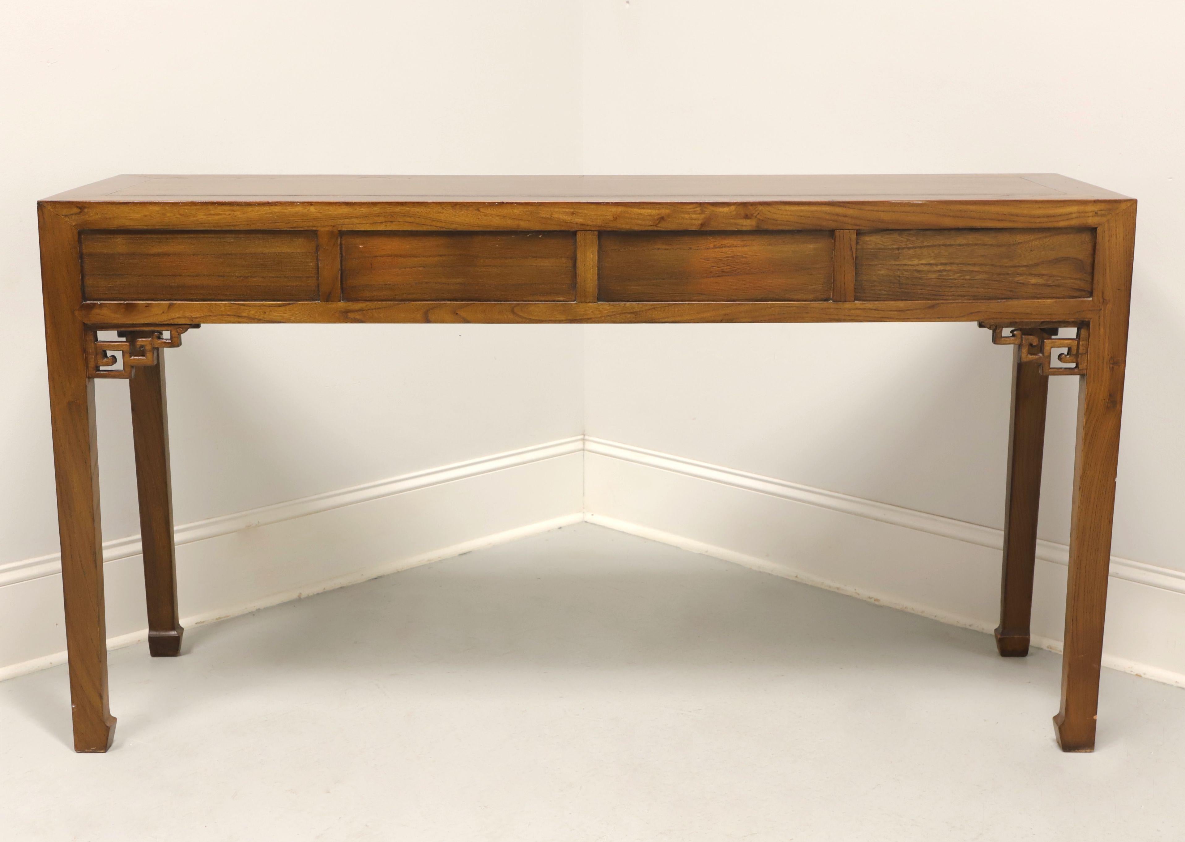 American 20th Century Asian Style Chinese Elm Console Sofa Table