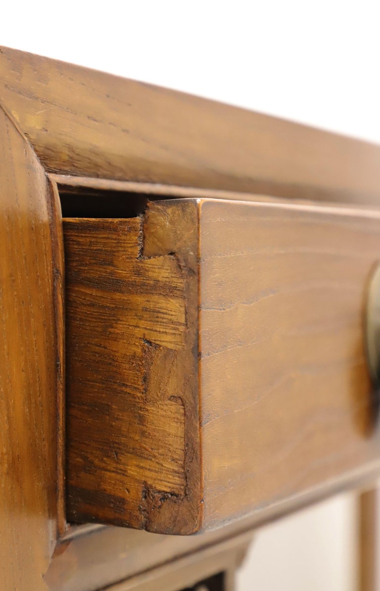 20th Century Asian Style Chinese Elm Console Sofa Table For Sale at 1stDibs