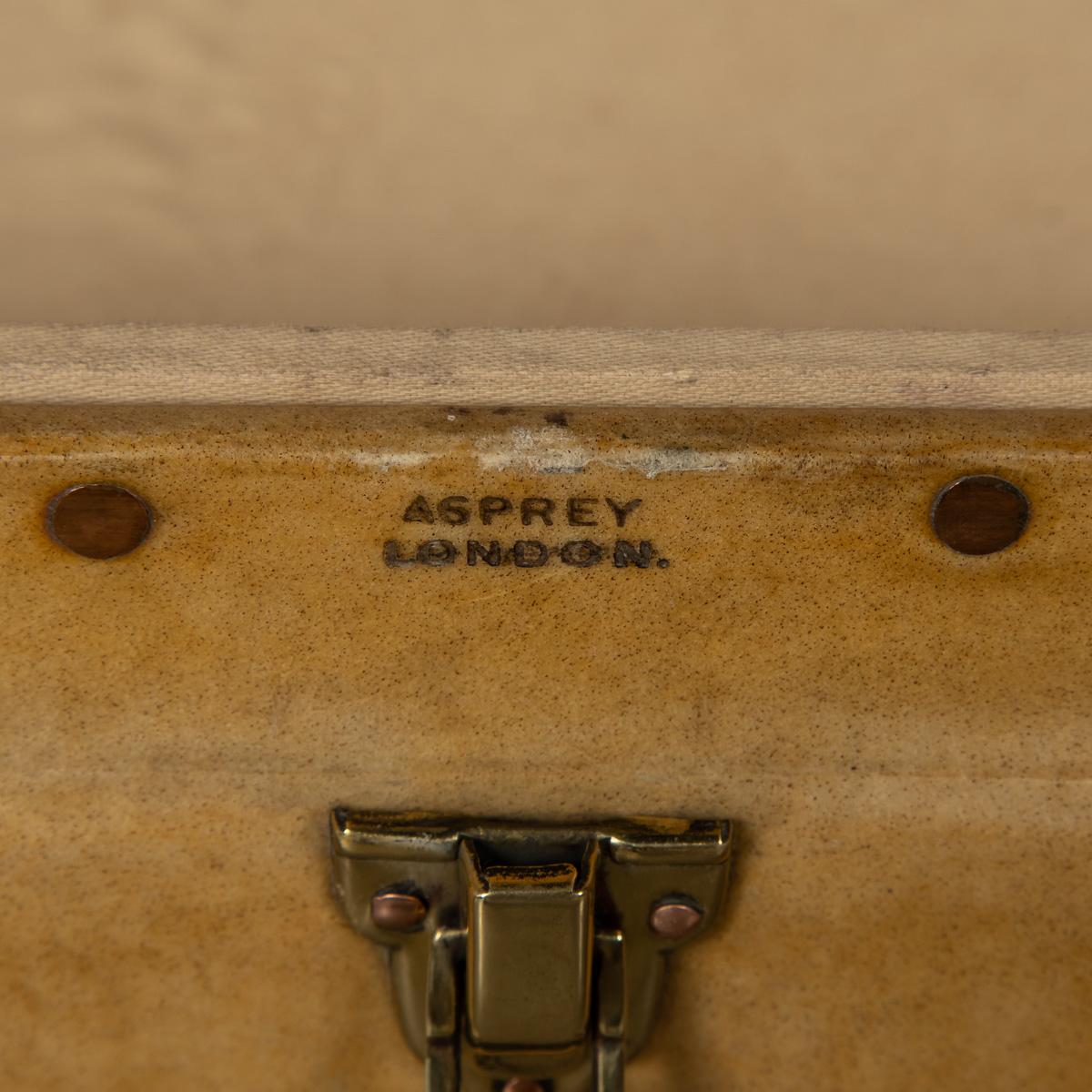 20th Century Asprey Trunk in Natural Cow Hide, London, c.1910 5