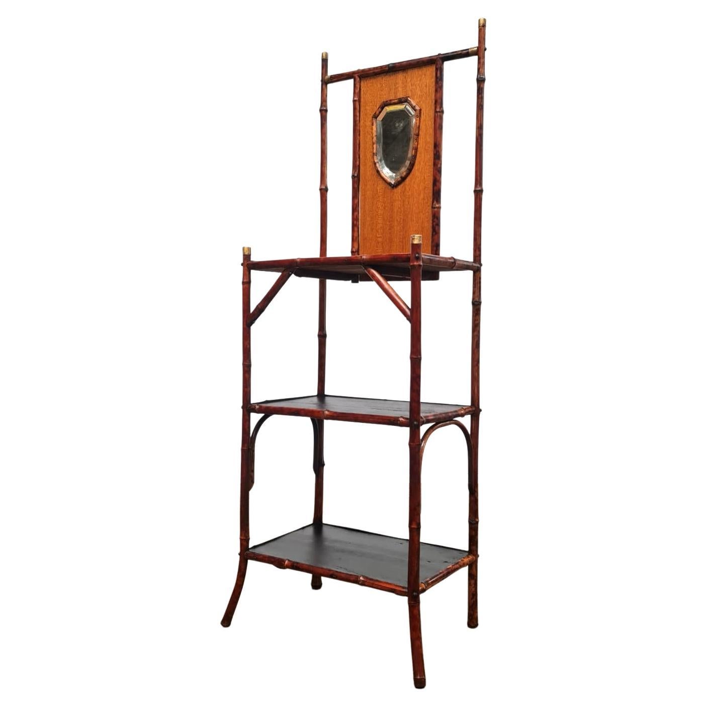20th Century Asthetic Movement Style Bamboo Hall Stand