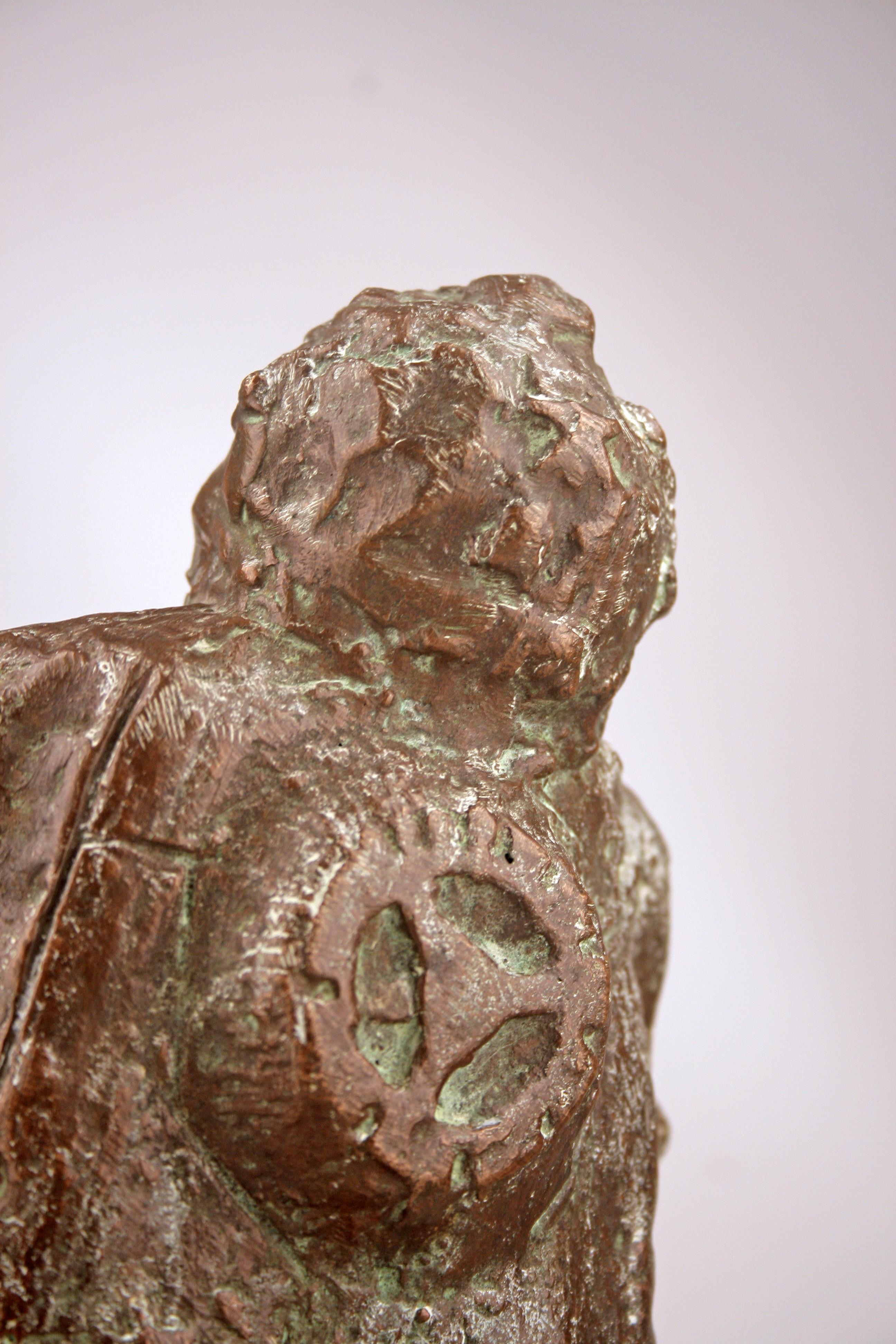 20th Century Astronaut Bronze Sculpture by Italian-Brazilian Artist D. Calabrone For Sale 4