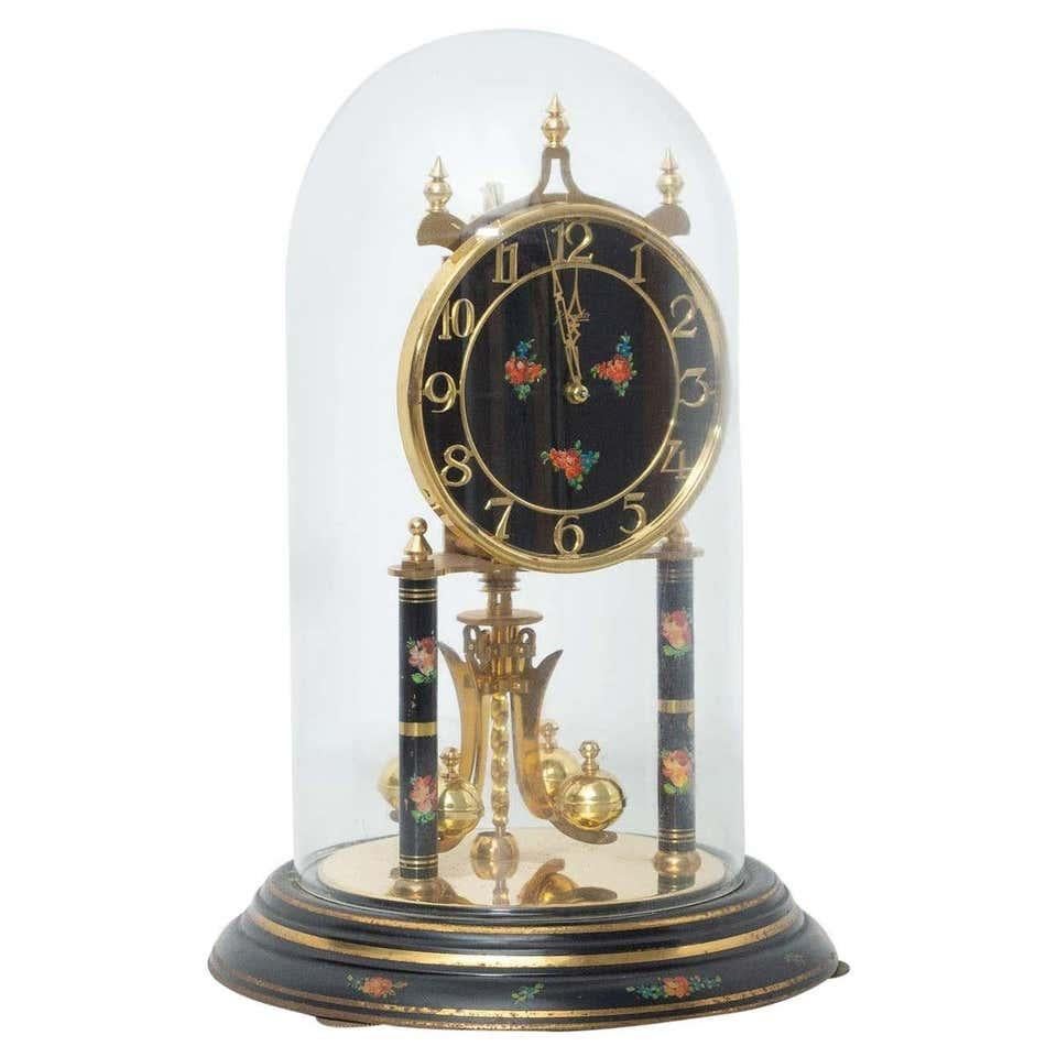 Metal 20th Century Atmos Kendo Table Clock, circa 1950 For Sale