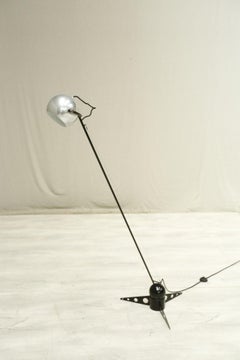 20th Century Atomic Chrome Adjustable Floor Lamp