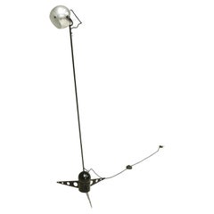 20th Century Atomic Chrome Adjustable Floor Lamp