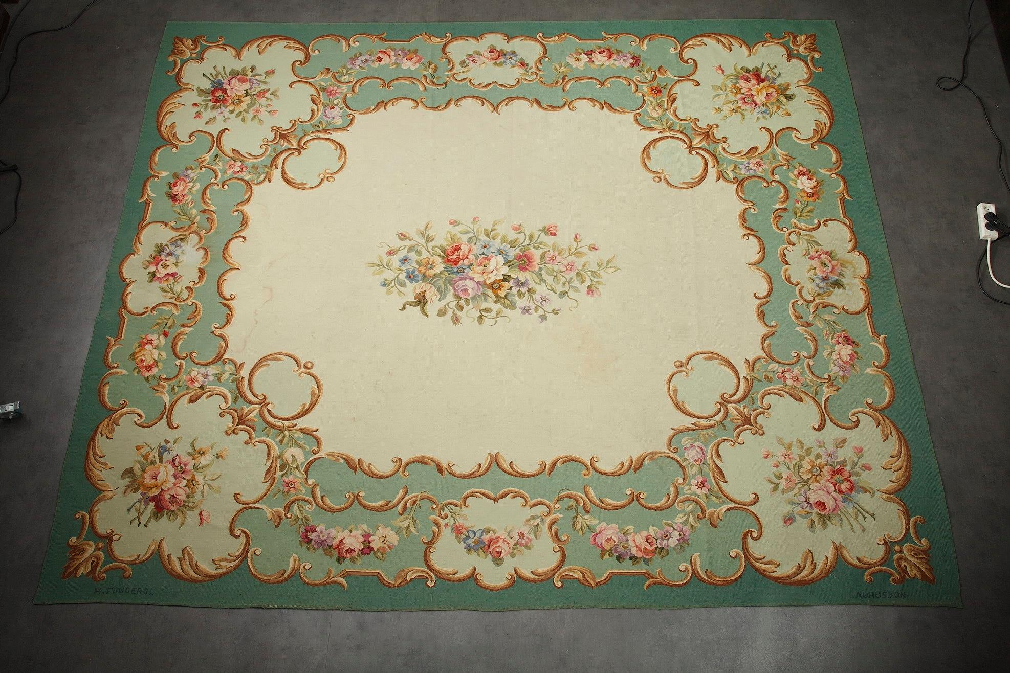 20th Century Aubusson Rug by Maxime Fougerol 8