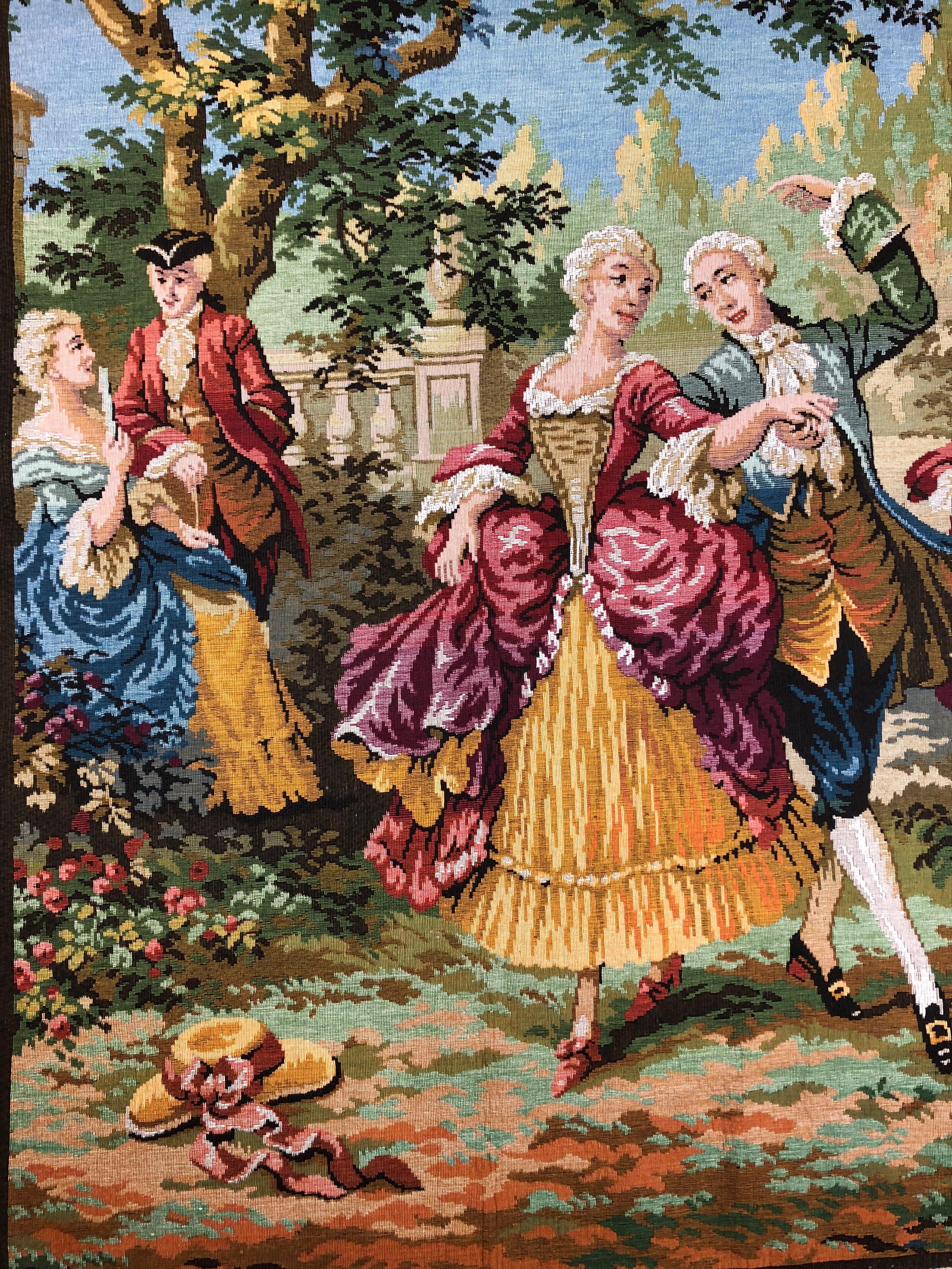20th Century Aubusson Style Tapestry 