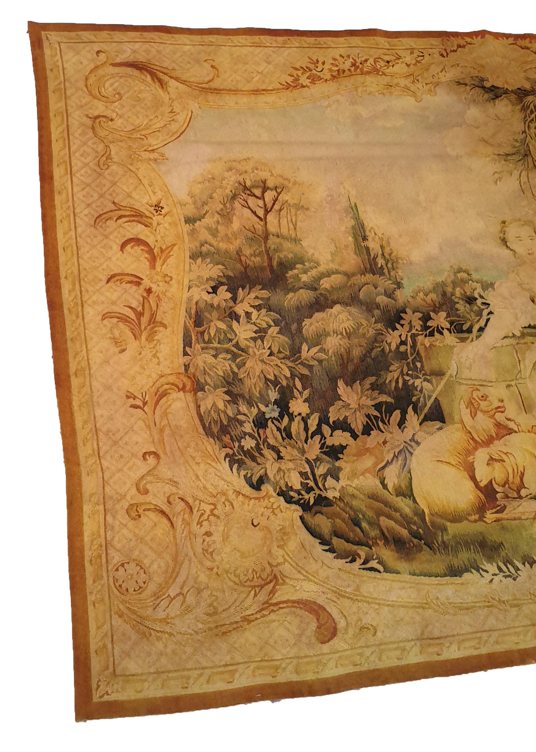 French 20th century Aubusson tapestry - N° 783 For Sale