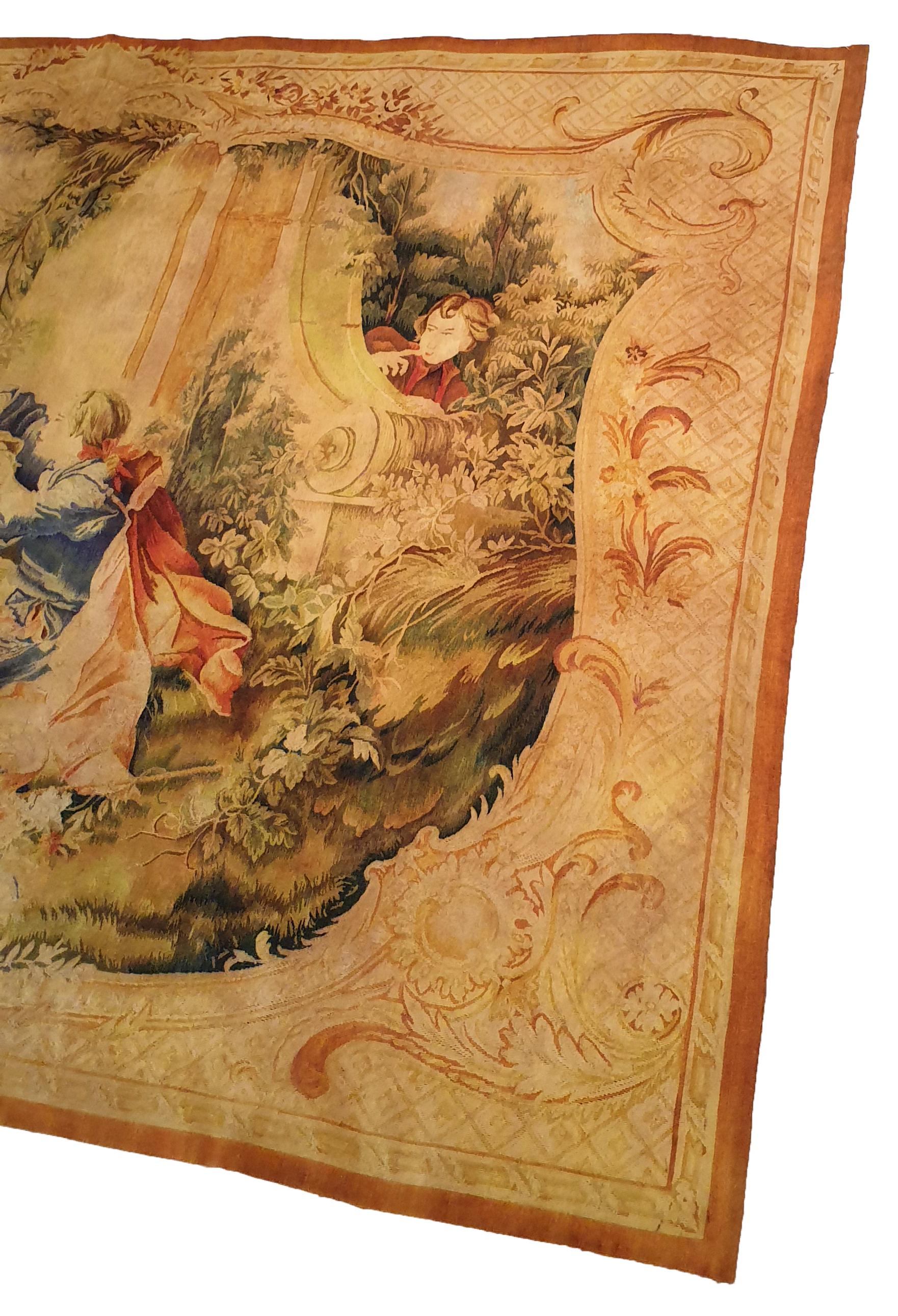 20th century Aubusson tapestry - N° 783 In Excellent Condition For Sale In Paris, FR