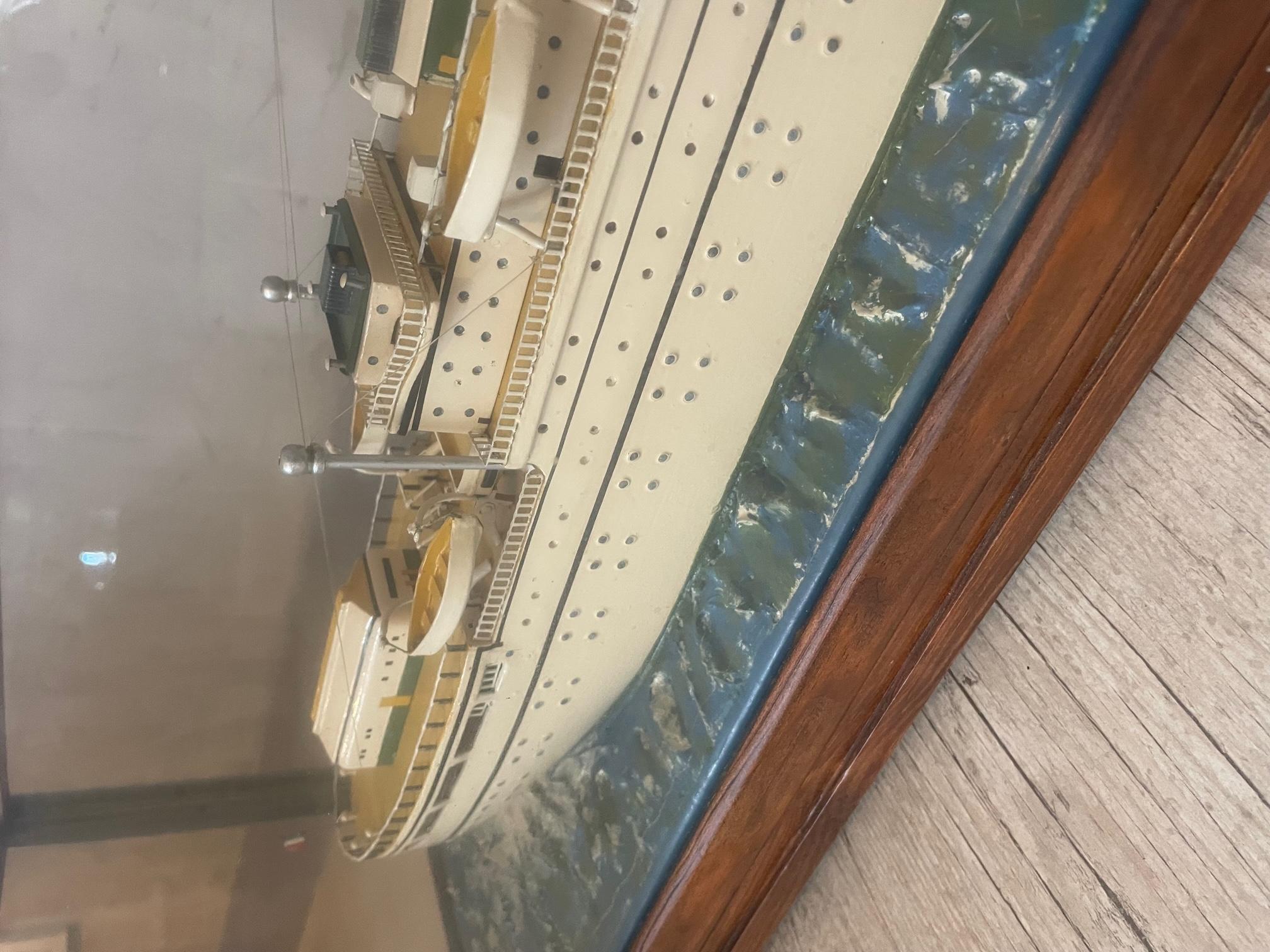 20th Century Australia Ship Model under Glass, 1950s 8