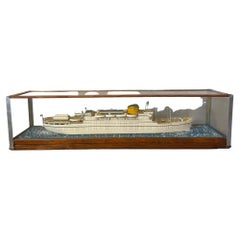 20th Century Australia Ship Model under Glass, 1950s