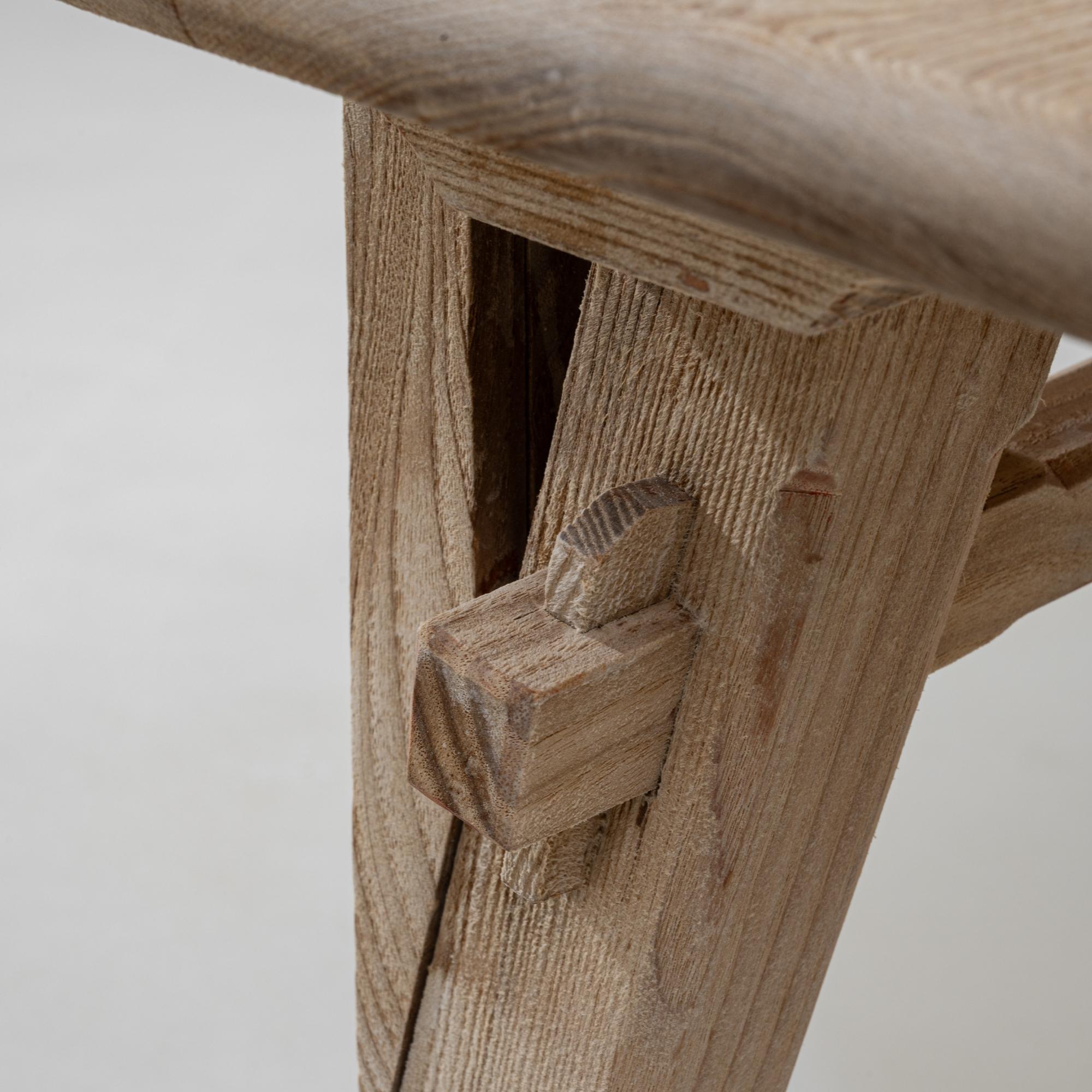 20th Century Austrian Alpine Wooden Bench With Backrest en venta 7