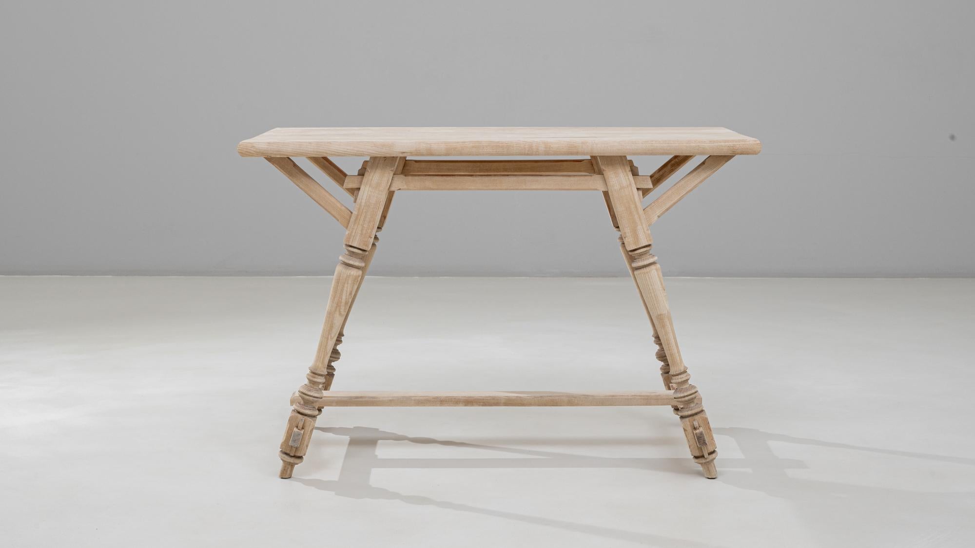 20th Century Austrian Alpine Wooden Console Table For Sale 1