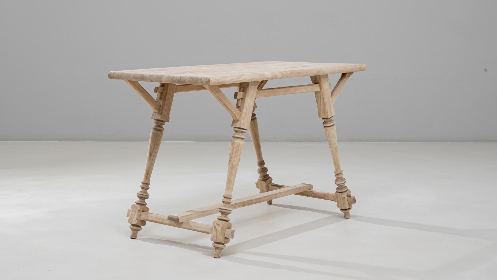 20th Century Austrian Alpine Wooden Console Table For Sale 2