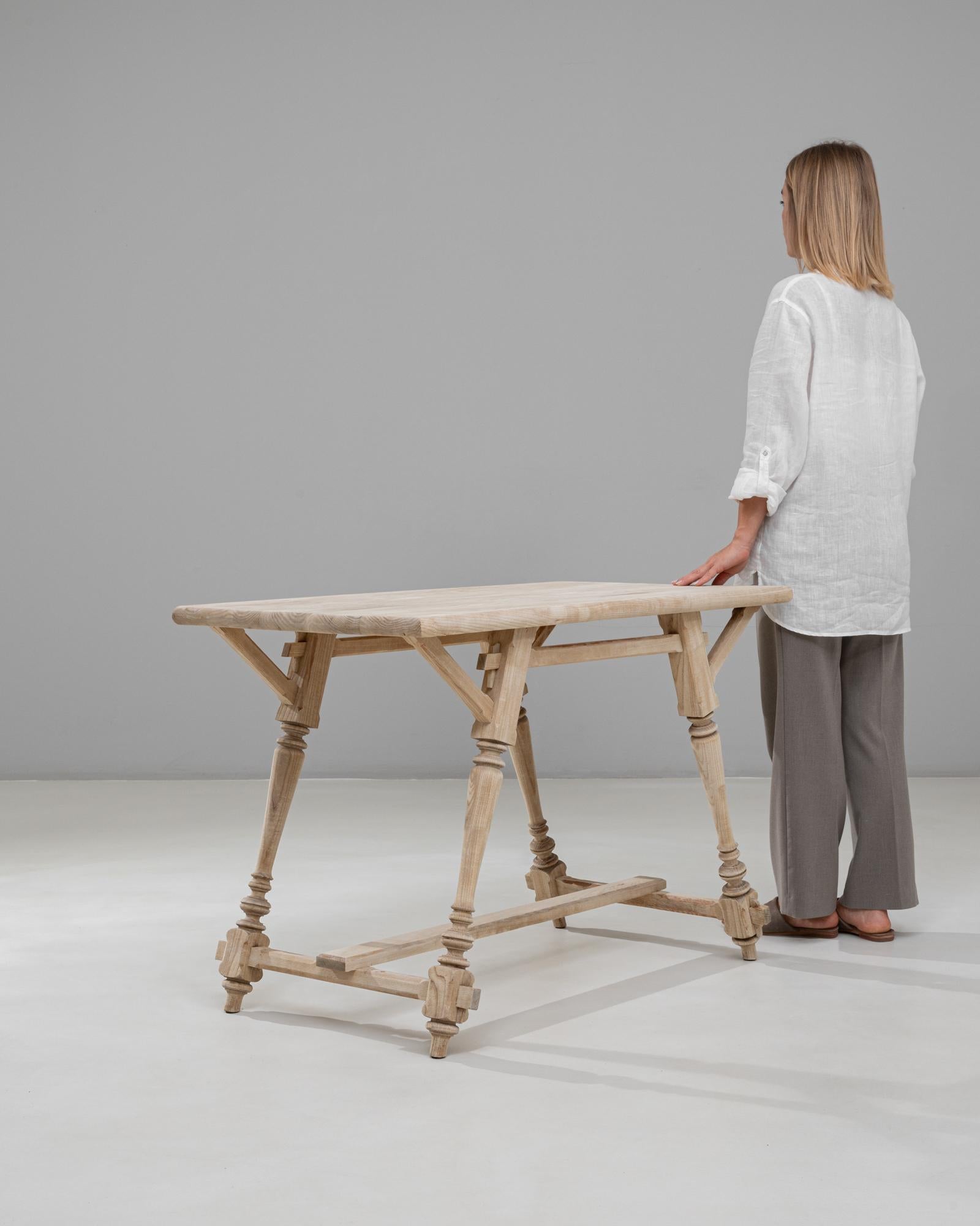 20th Century Austrian Alpine Wooden Console Table For Sale 4