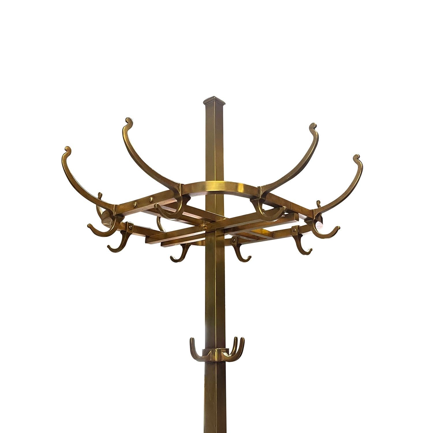 Perchero de latón de estilo Art Nouveau austriaco del siglo XX, de Adolf Loos Austríaco en venta