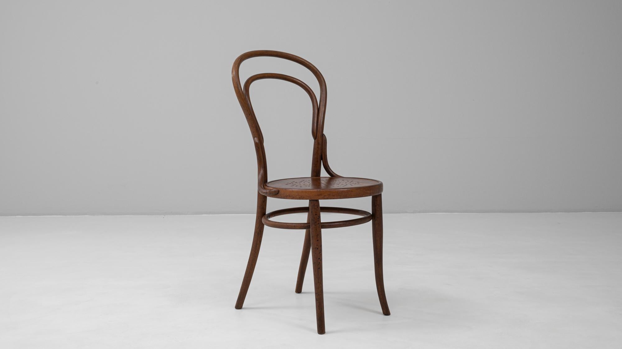 Chaise de bistrot en bois bentwood autrichien du 20e siècle en vente 5