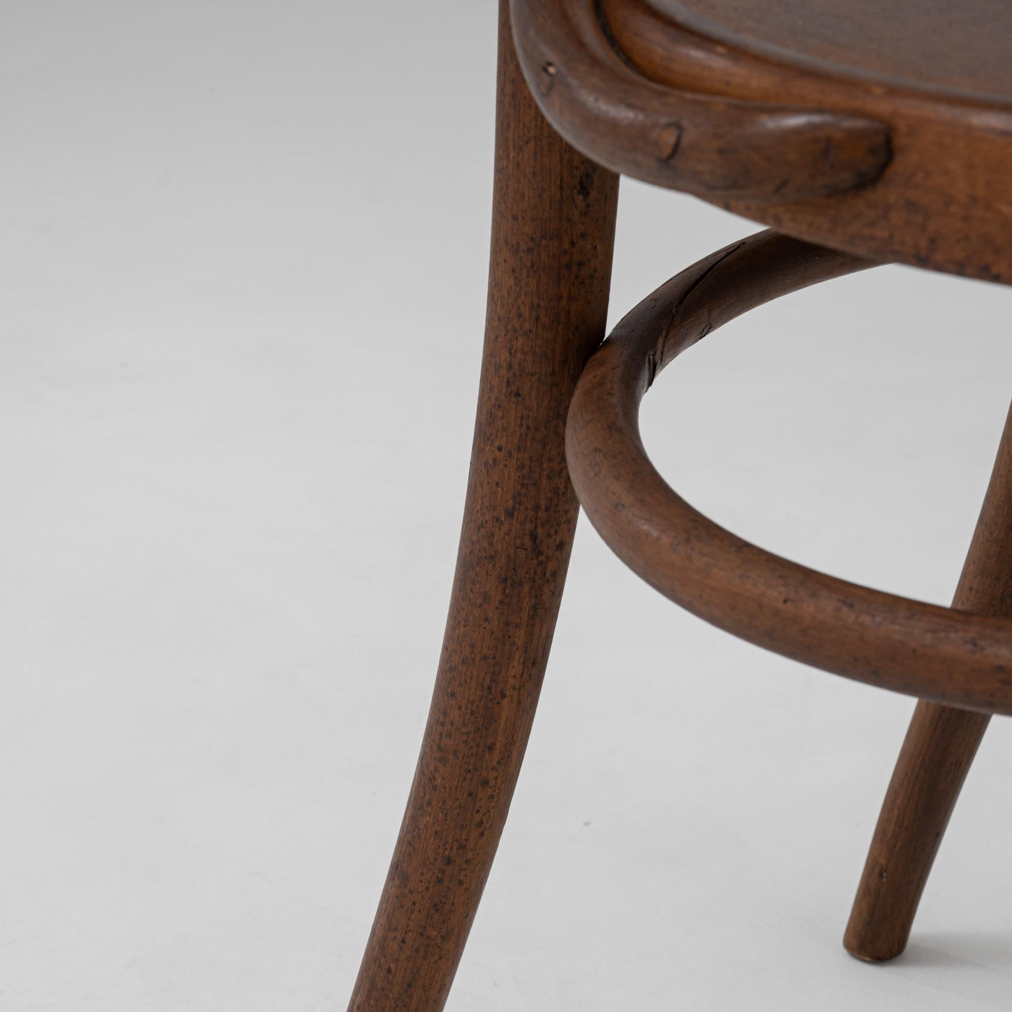 Chaise de bistrot en bois bentwood autrichien du 20e siècle en vente 8