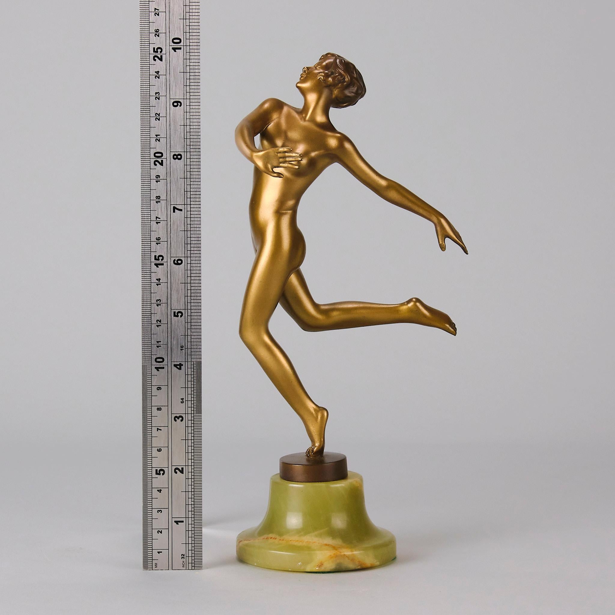 Bronzo austriaco del XX secolo dipinto a freddo intitolato 